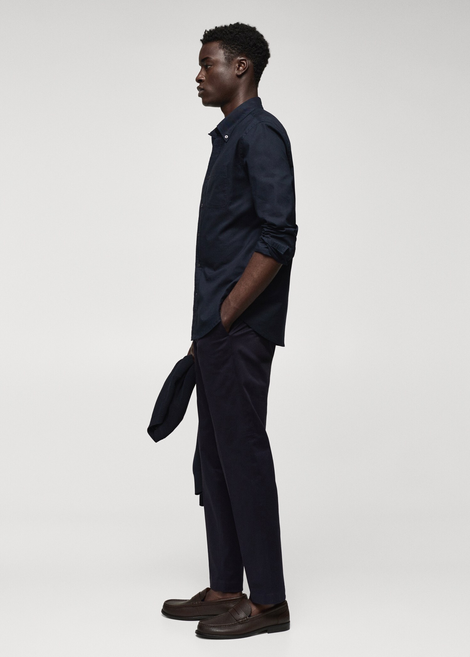 Regular fit Oxford cotton shirt - Details of the article 2