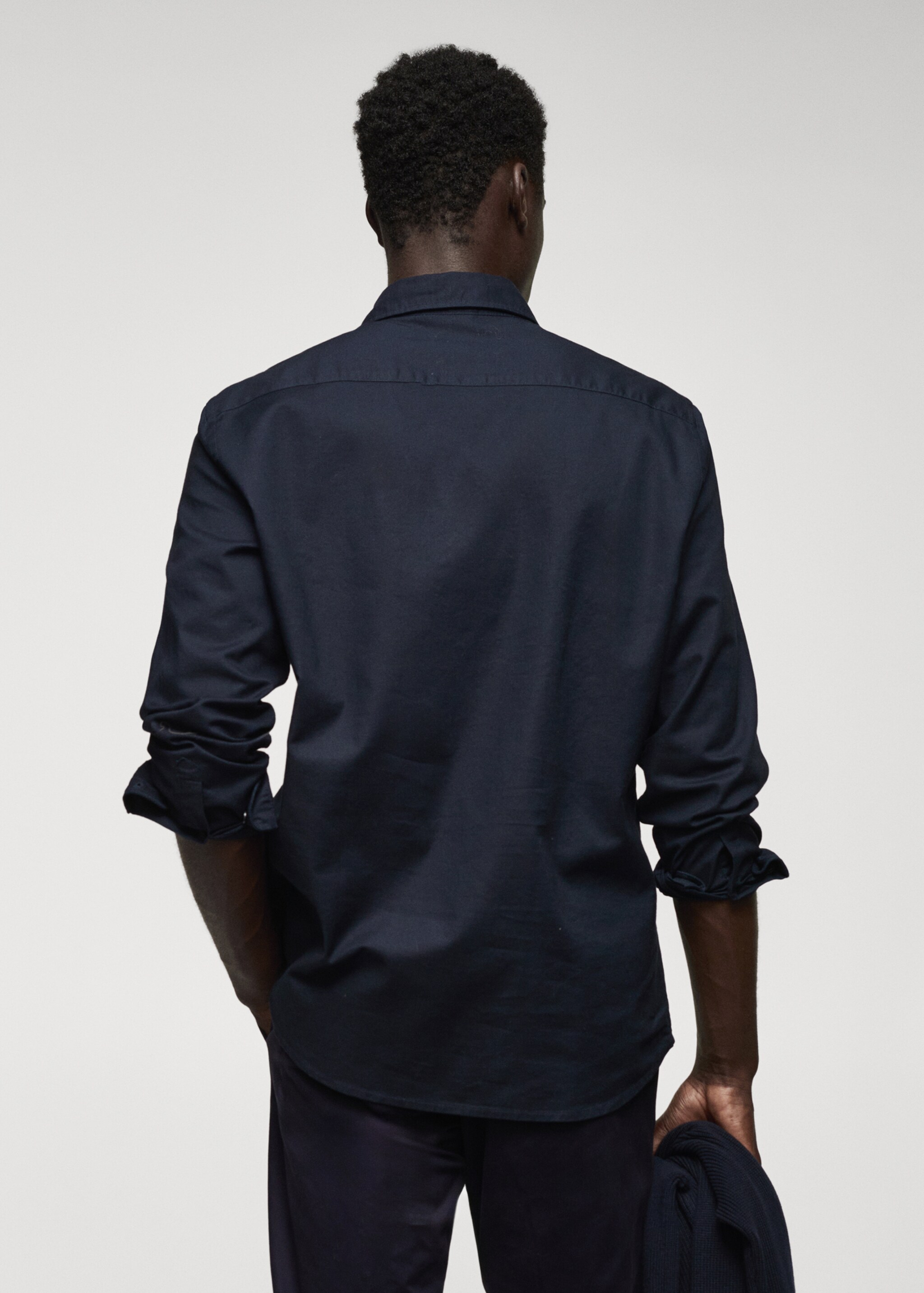 Regular fit Oxford cotton shirt - Reverse of the article