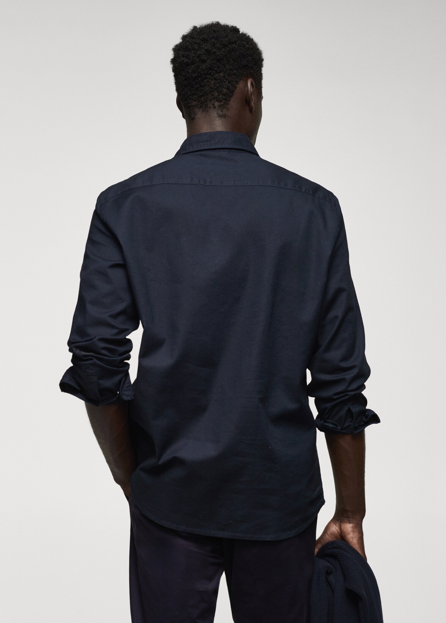 Regular fit Oxford cotton shirt - Reverse of the article
