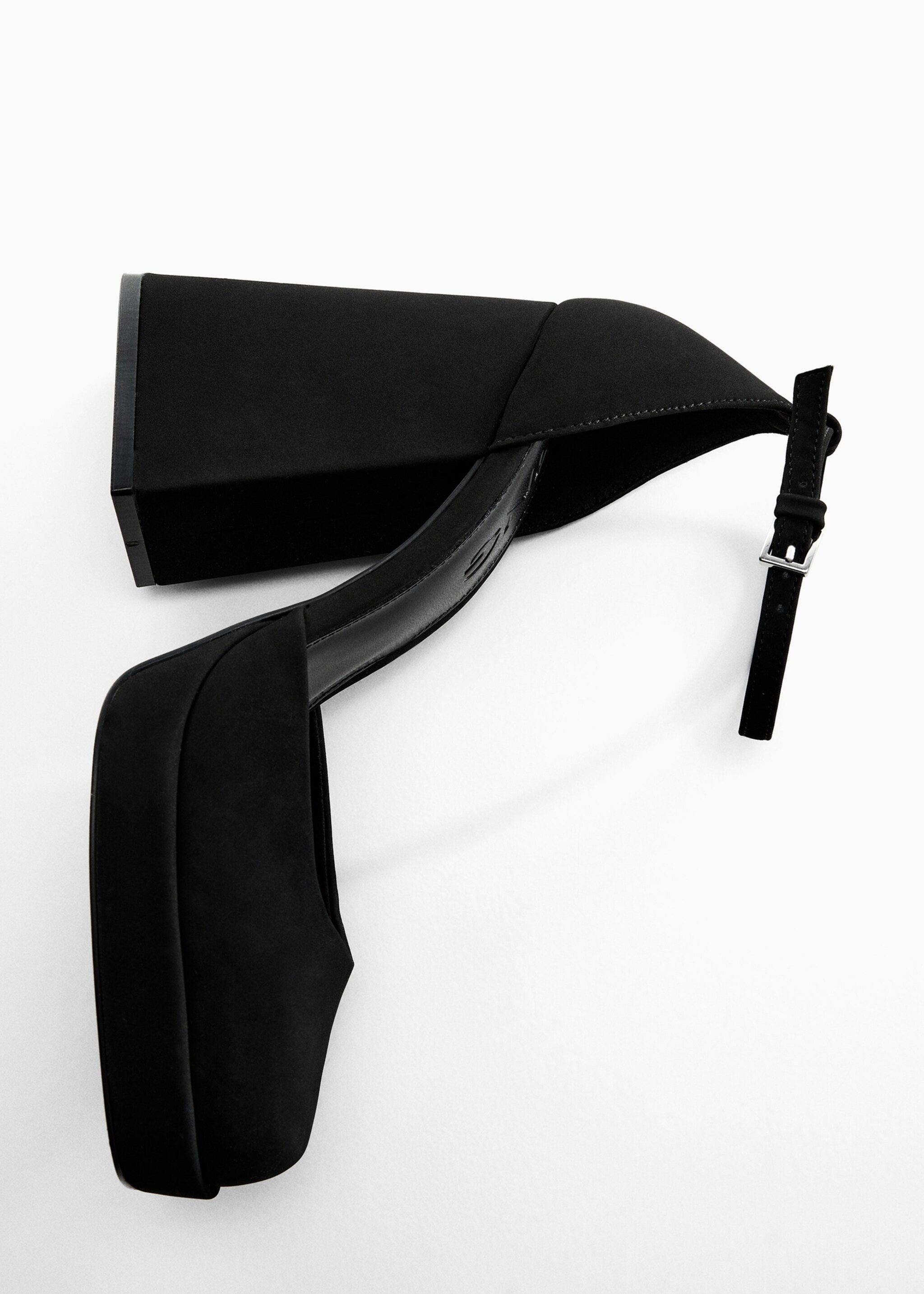 Ankle-cuff heel shoes - Details of the article 5, Black. Ref: 57094006-00.