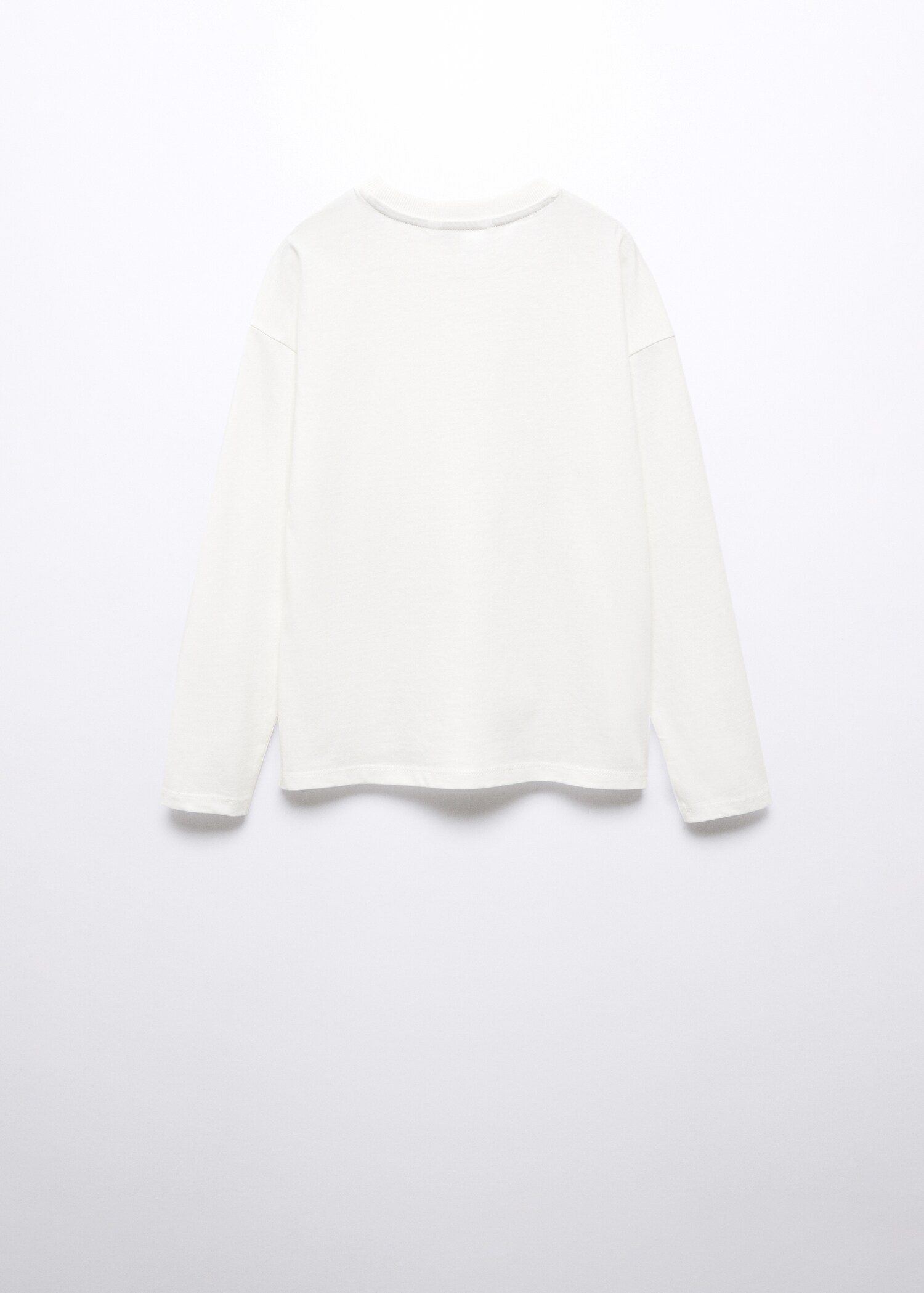 Long sleeve cotton t-shirt - Reverse of the article