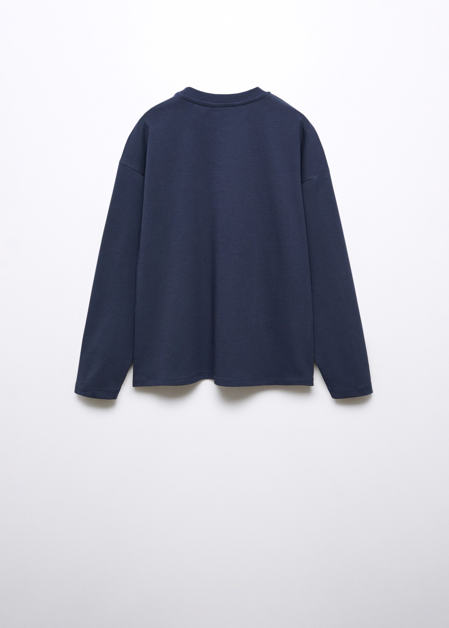 Long sleeve cotton t-shirt - Reverse of the article