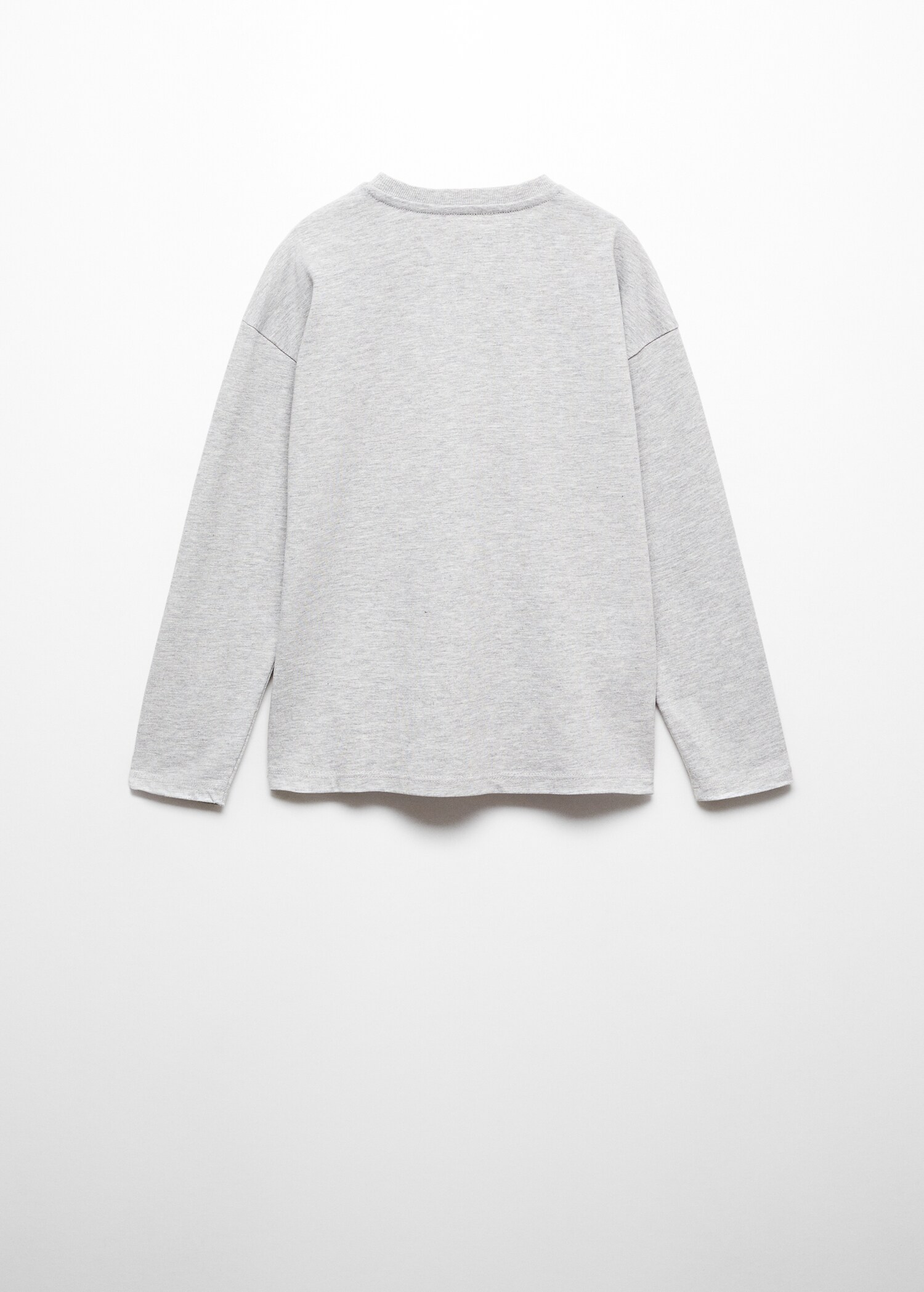 Long sleeve cotton t-shirt - Reverse of the article