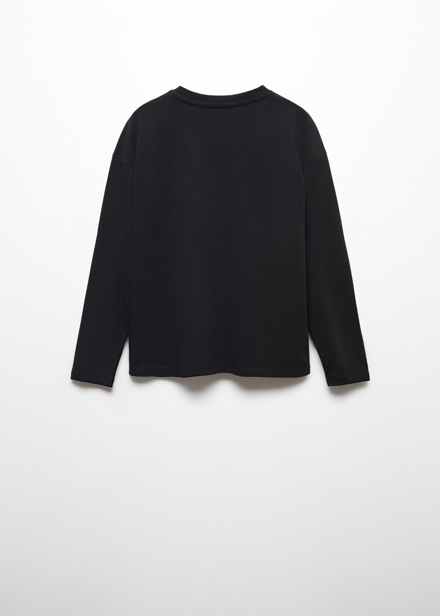Long sleeve cotton t-shirt - Reverse of the article