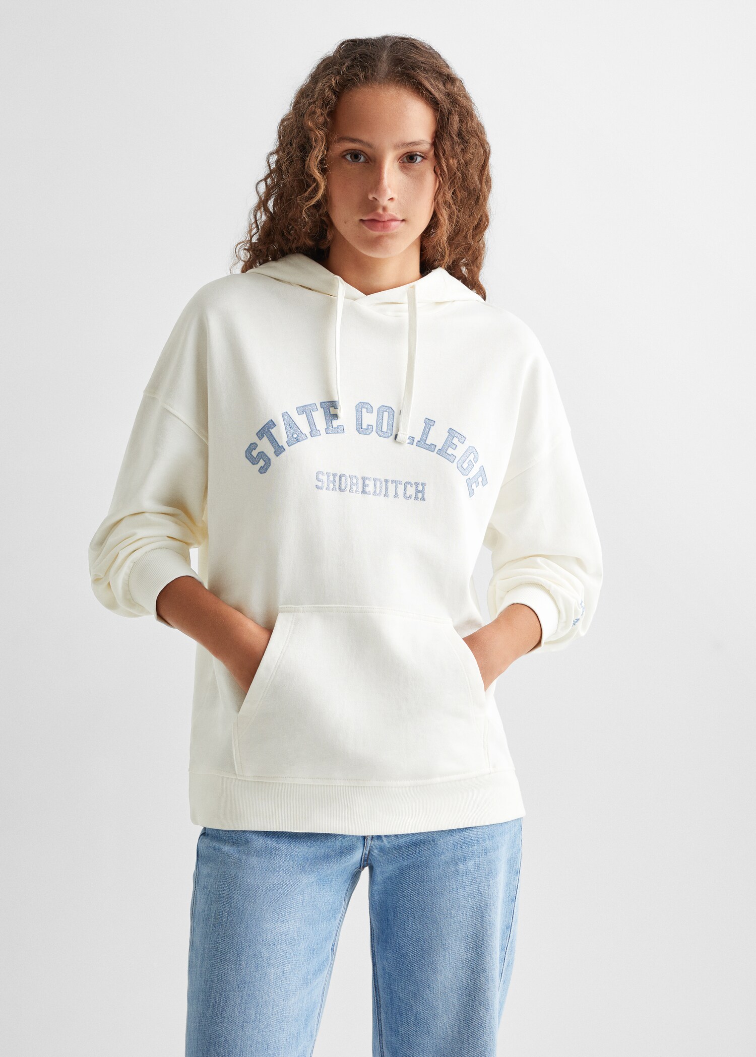 Message cotton sweatshirt - Medium plane