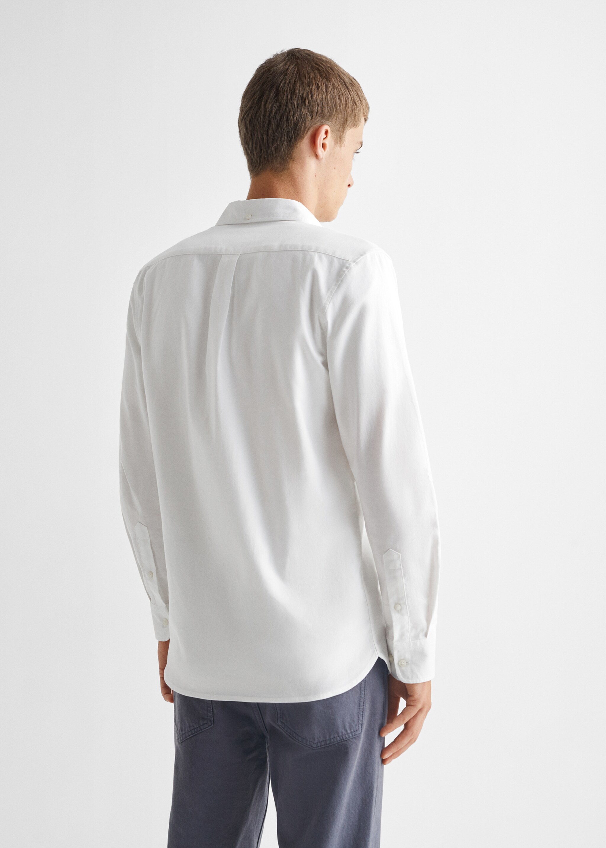 Camicia regular fit Oxford cotone - Retro dell'articolo