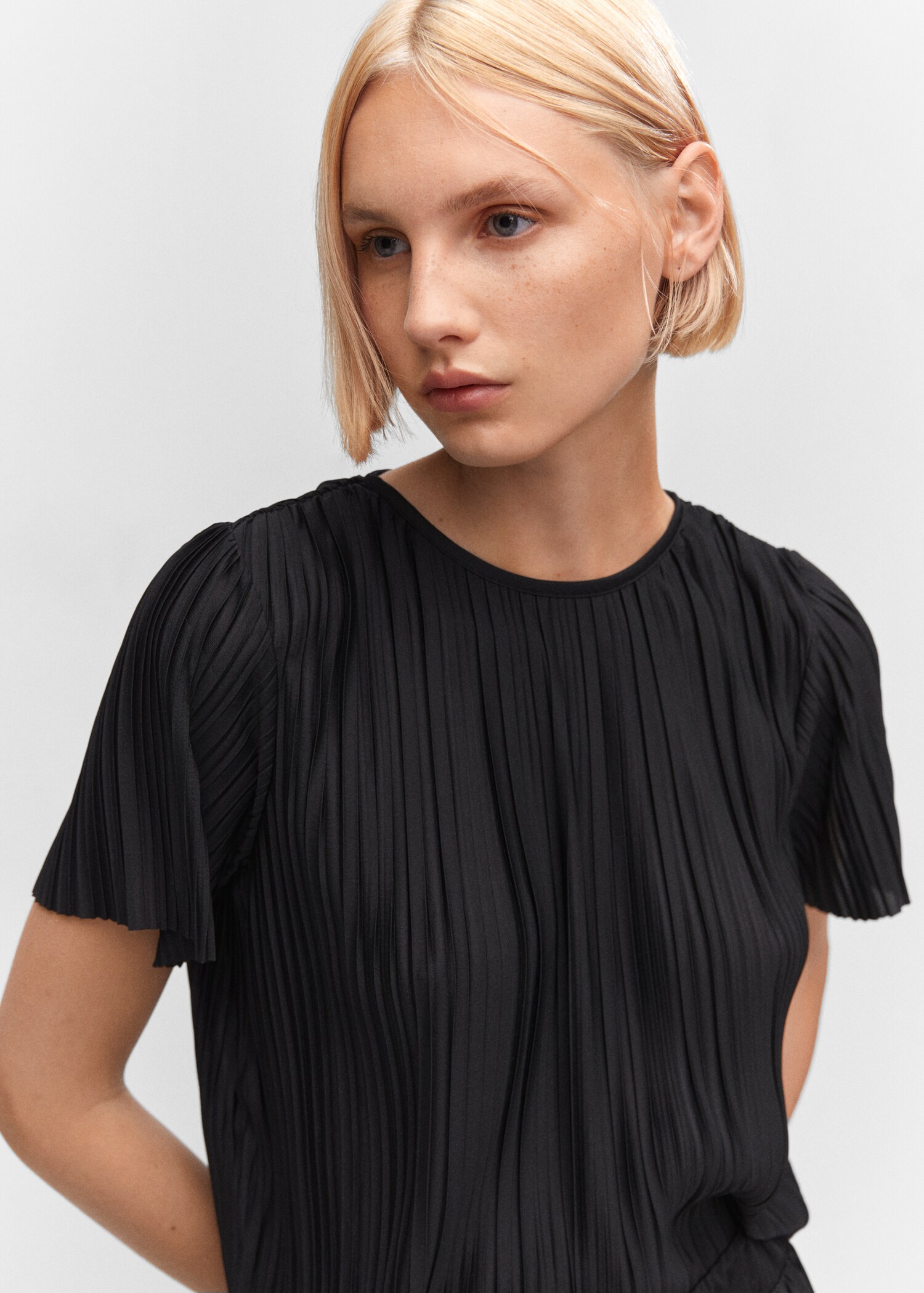 T-shirt oversize plissé - Détail de l'article 1
