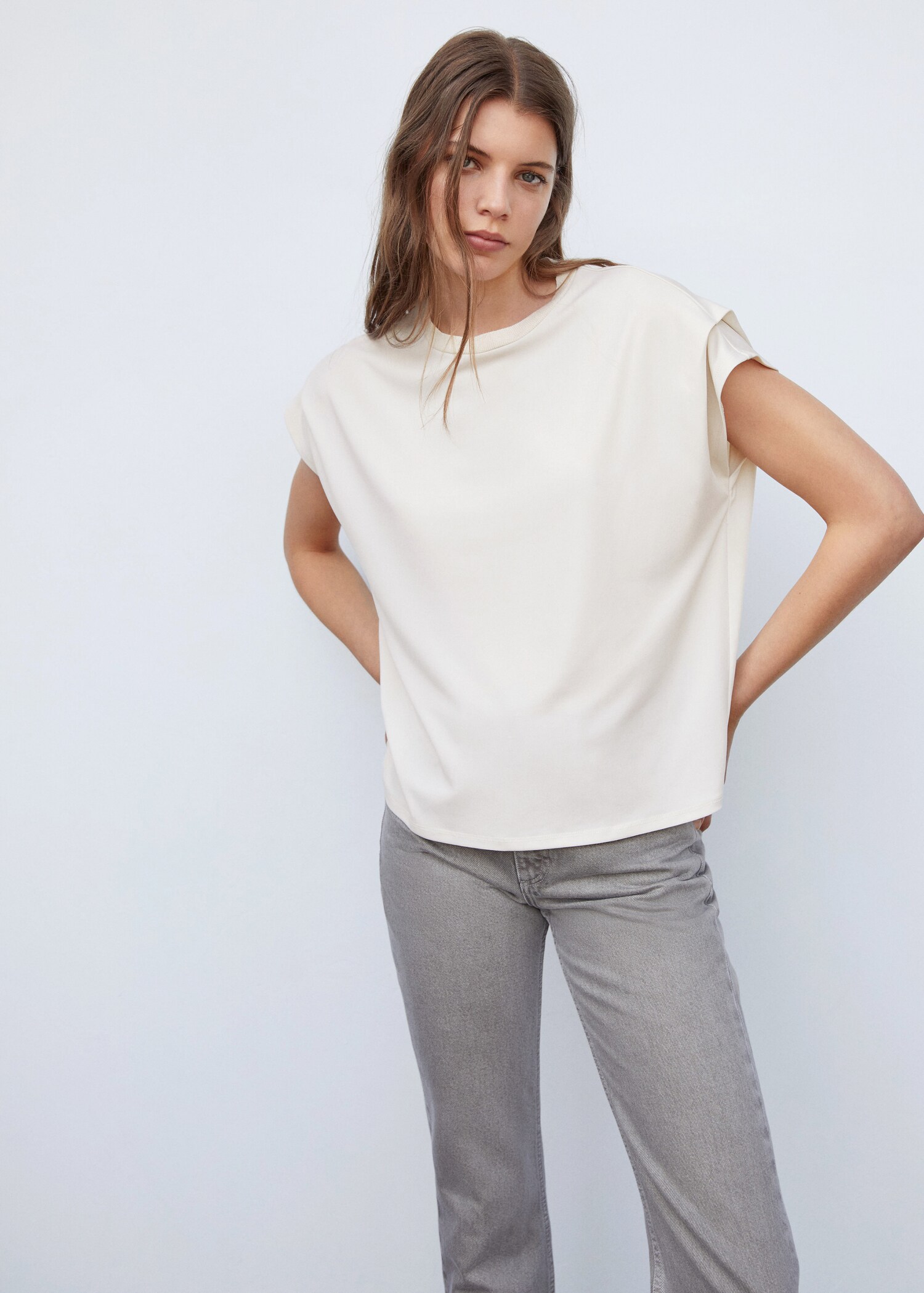 Oversized T-shirt met korte mouwen - Middenvlak
