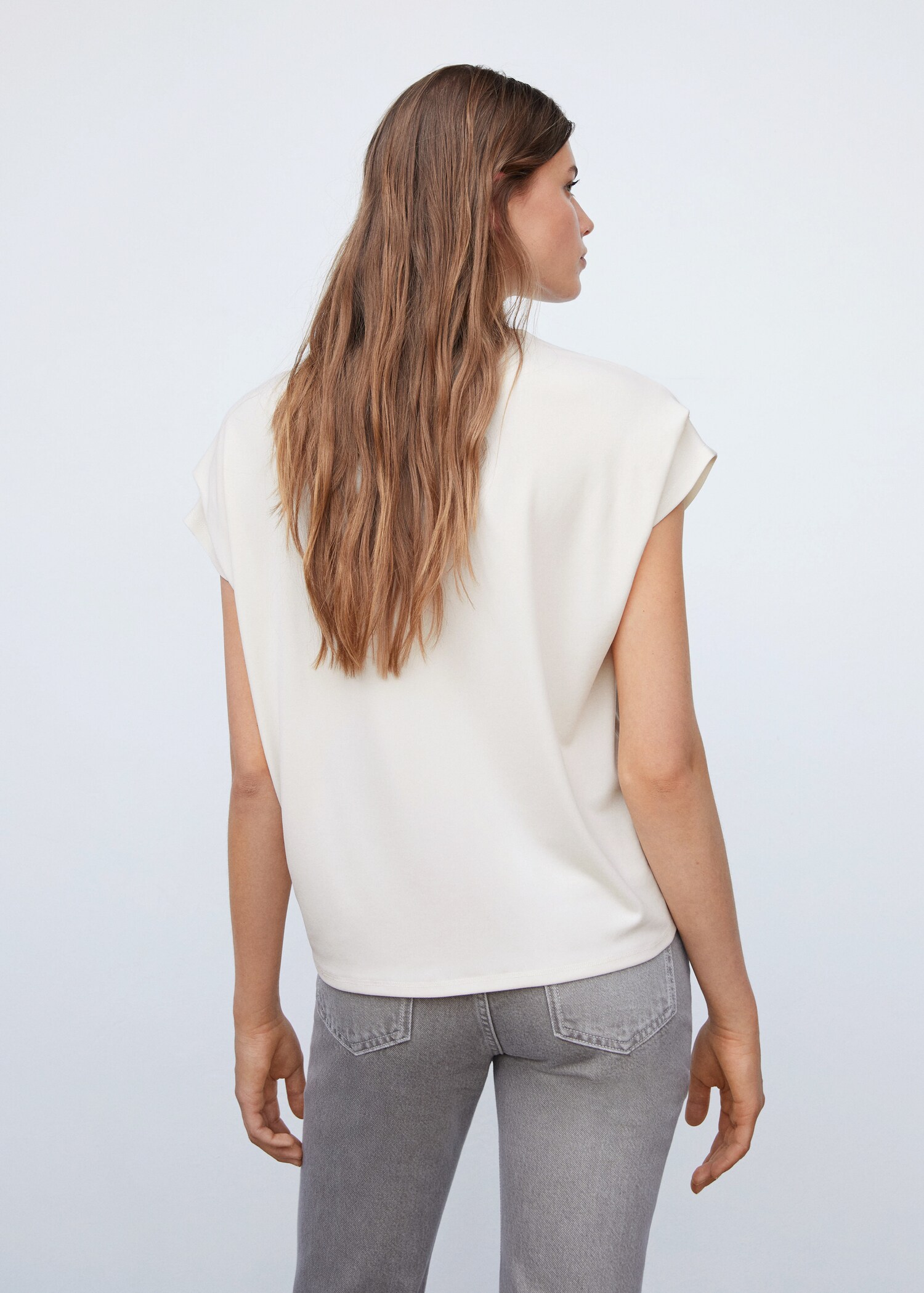 Oversized T-shirt met korte mouwen - Achterkant van het artikel