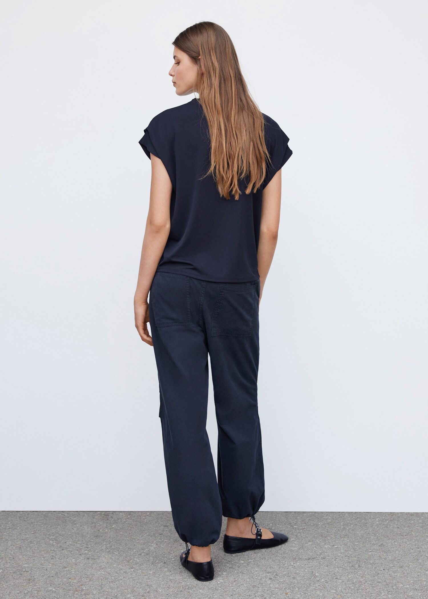 Oversized T-shirt met korte mouwen - Achterkant van het artikel