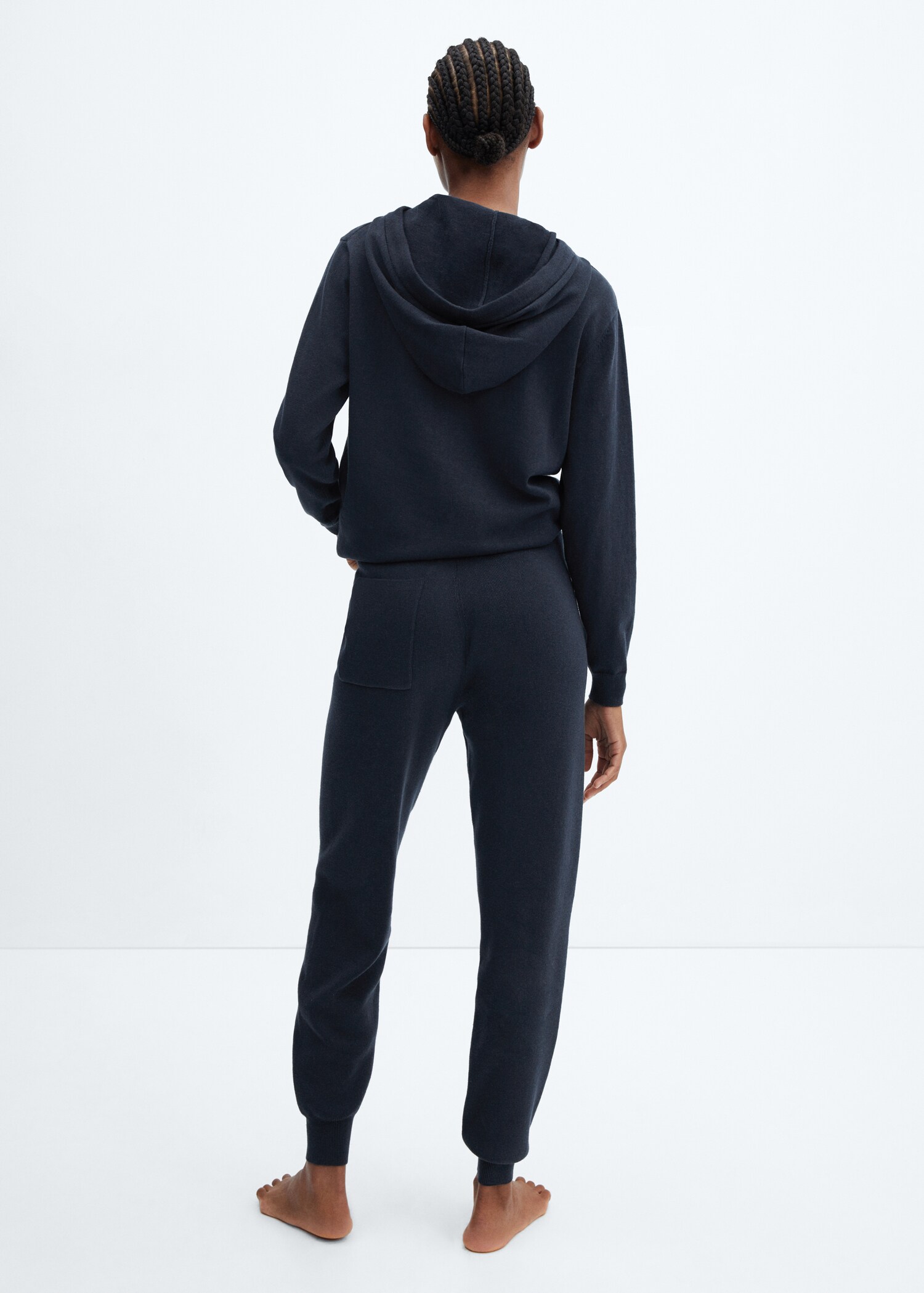 Pantalón pijama jogger algodón y lino - Reverso del artículo