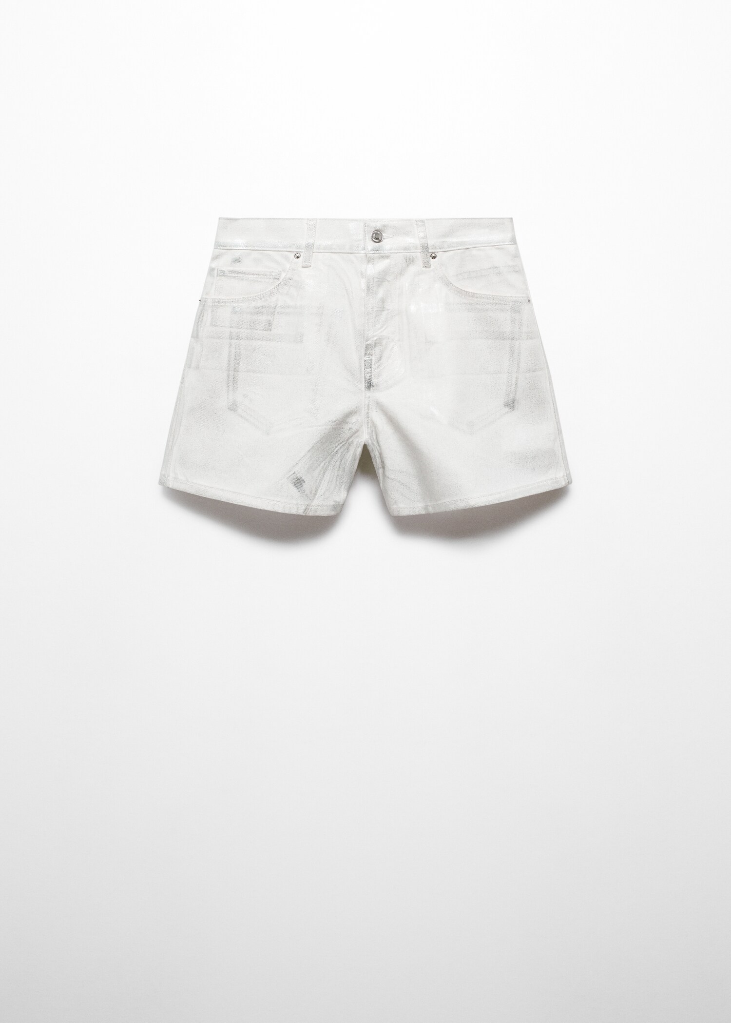 Metallisierte Jeans-Shorts - Artikel ohne Model
