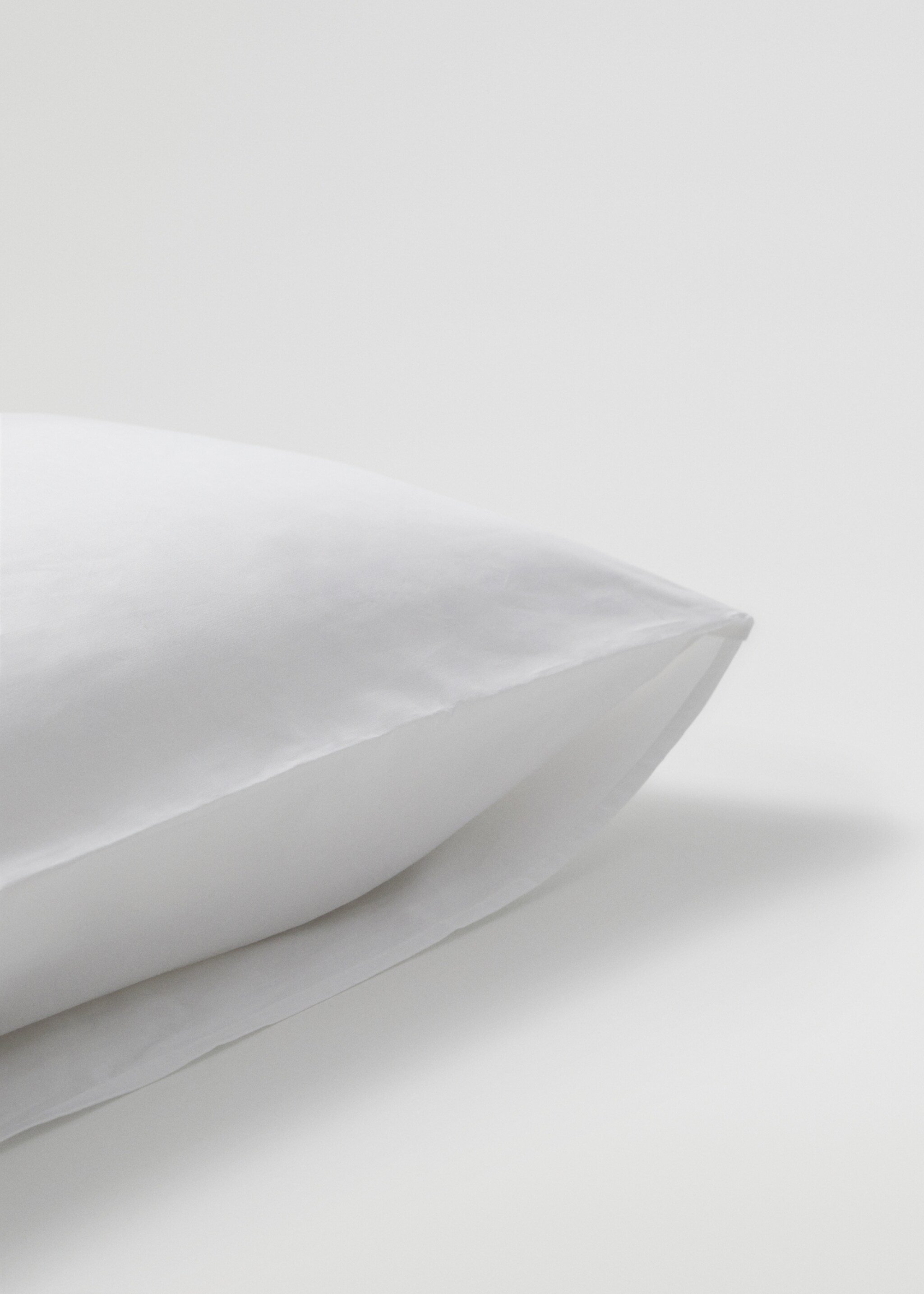 Percale cotton pillowcase 500 threads 80x80cm - Details of the article 3