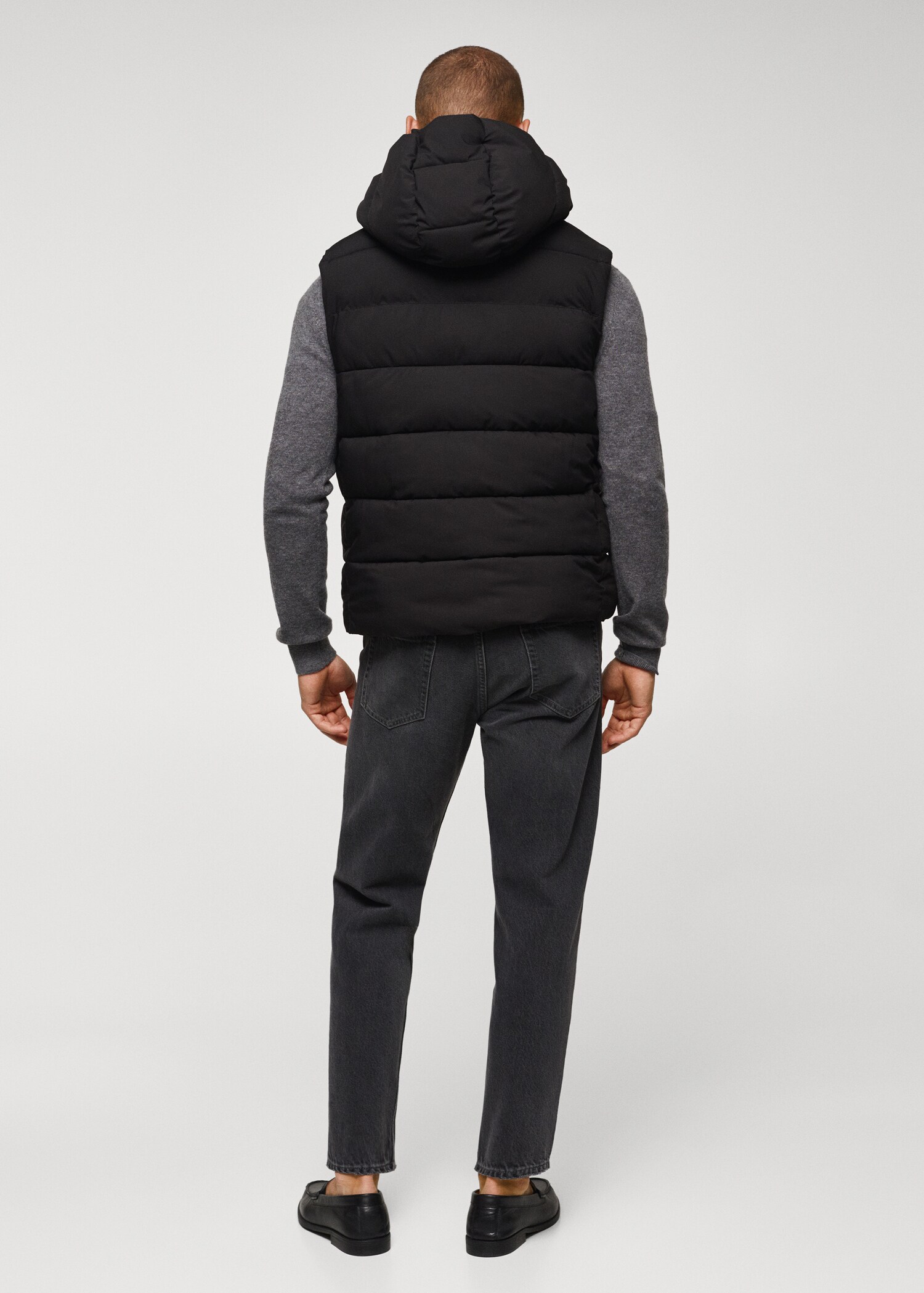 Thermoregulating waterproof quilted gilet - Reverse of the article