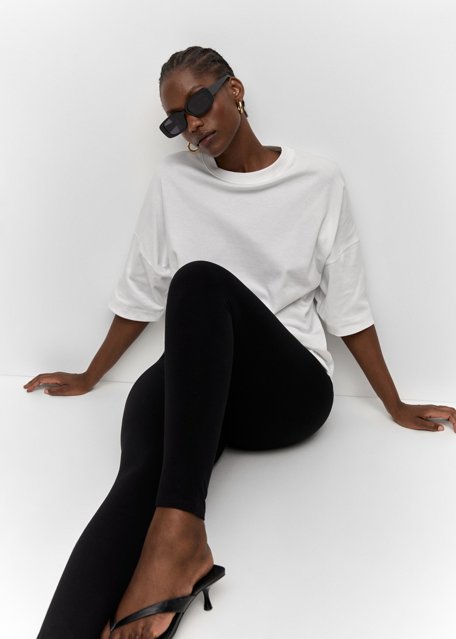 Leggings di cotone vita alta - Dettaglio dell'articolo 4