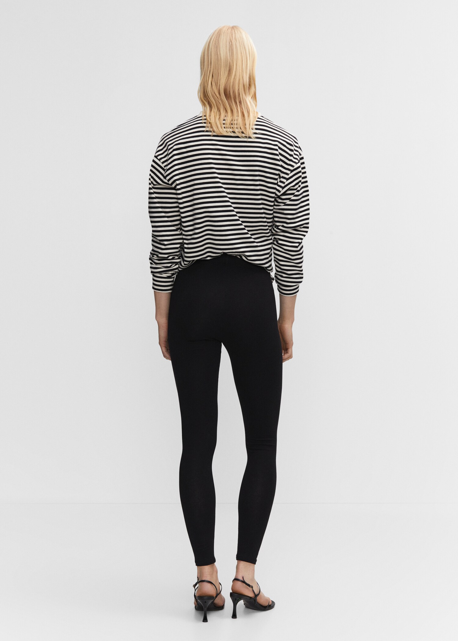 Leggings di cotone vita alta - Retro dell'articolo