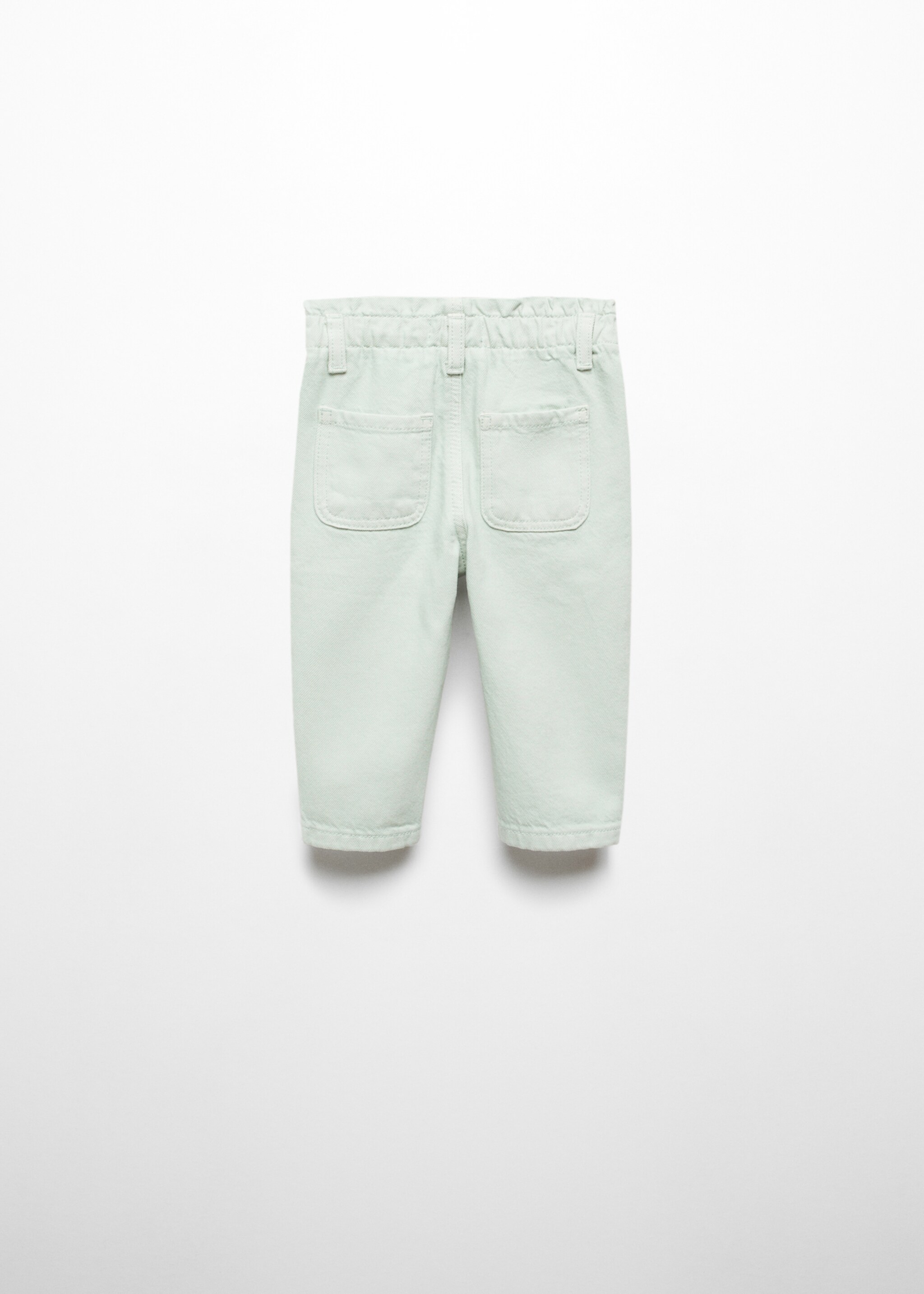 Jeans de estilo paperbag - Verso do artigo