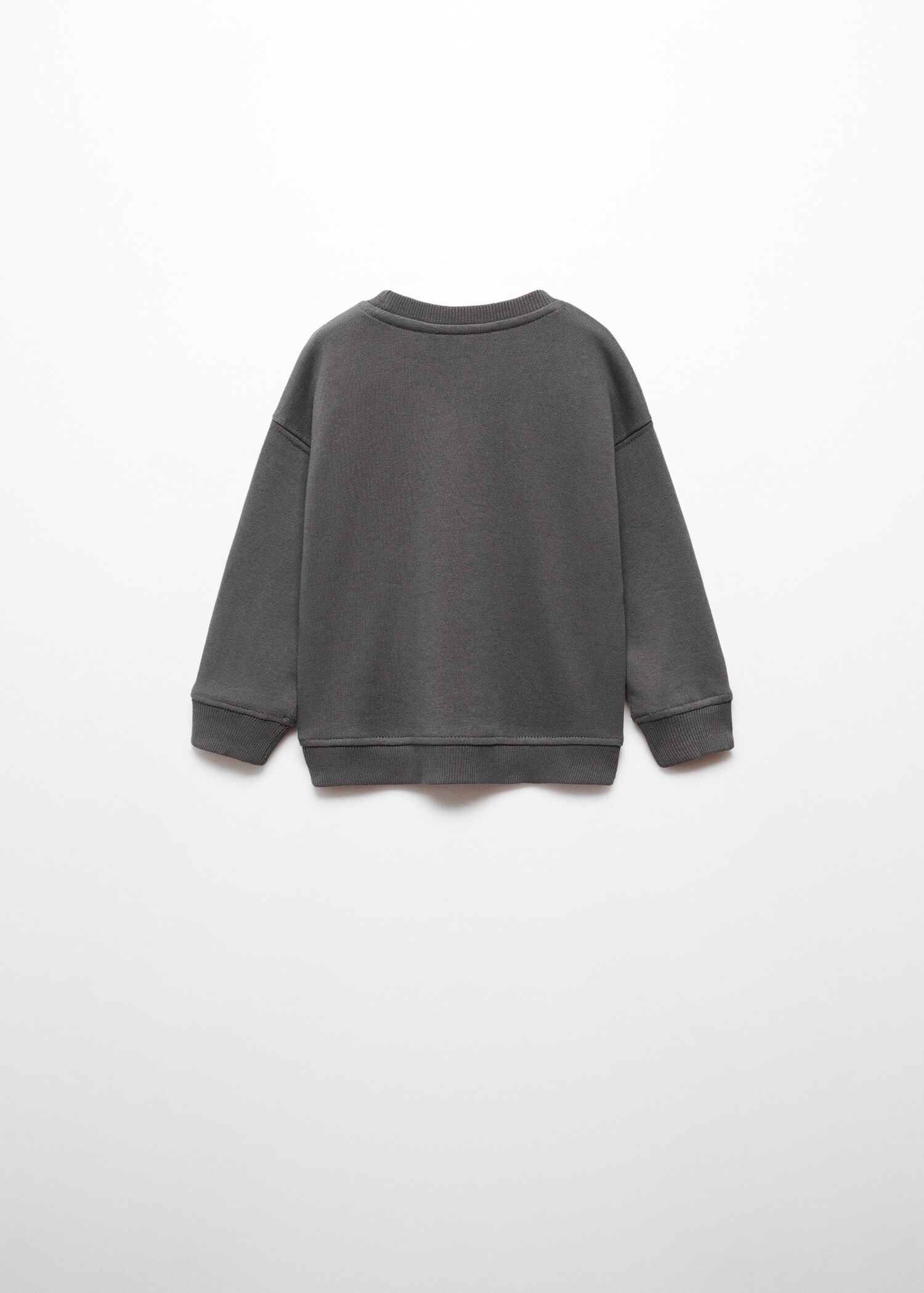Gemustertes Baumwoll-Sweatshirt - Rückseite des Artikels
