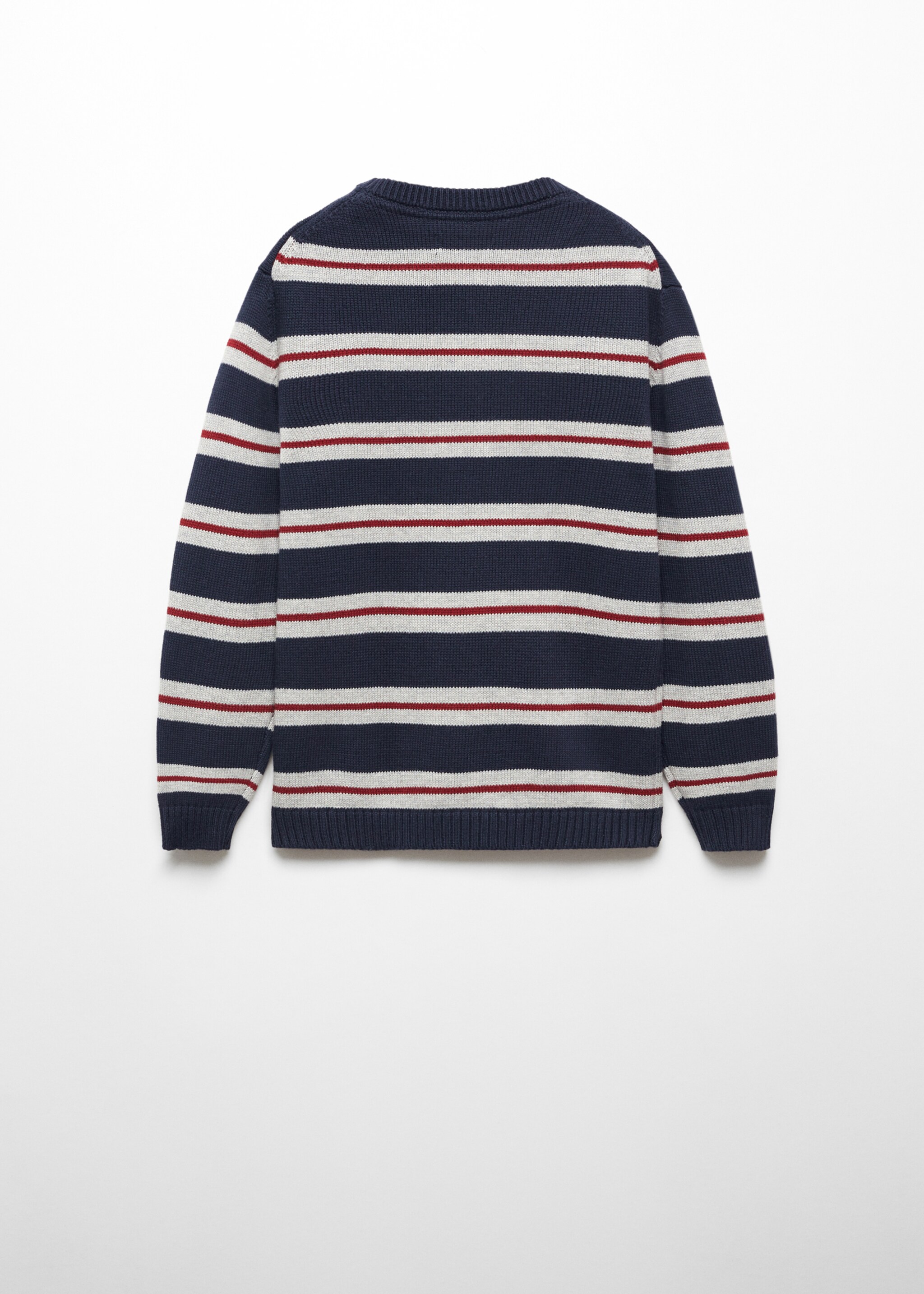 Knit striped sweater - Reverse of the article