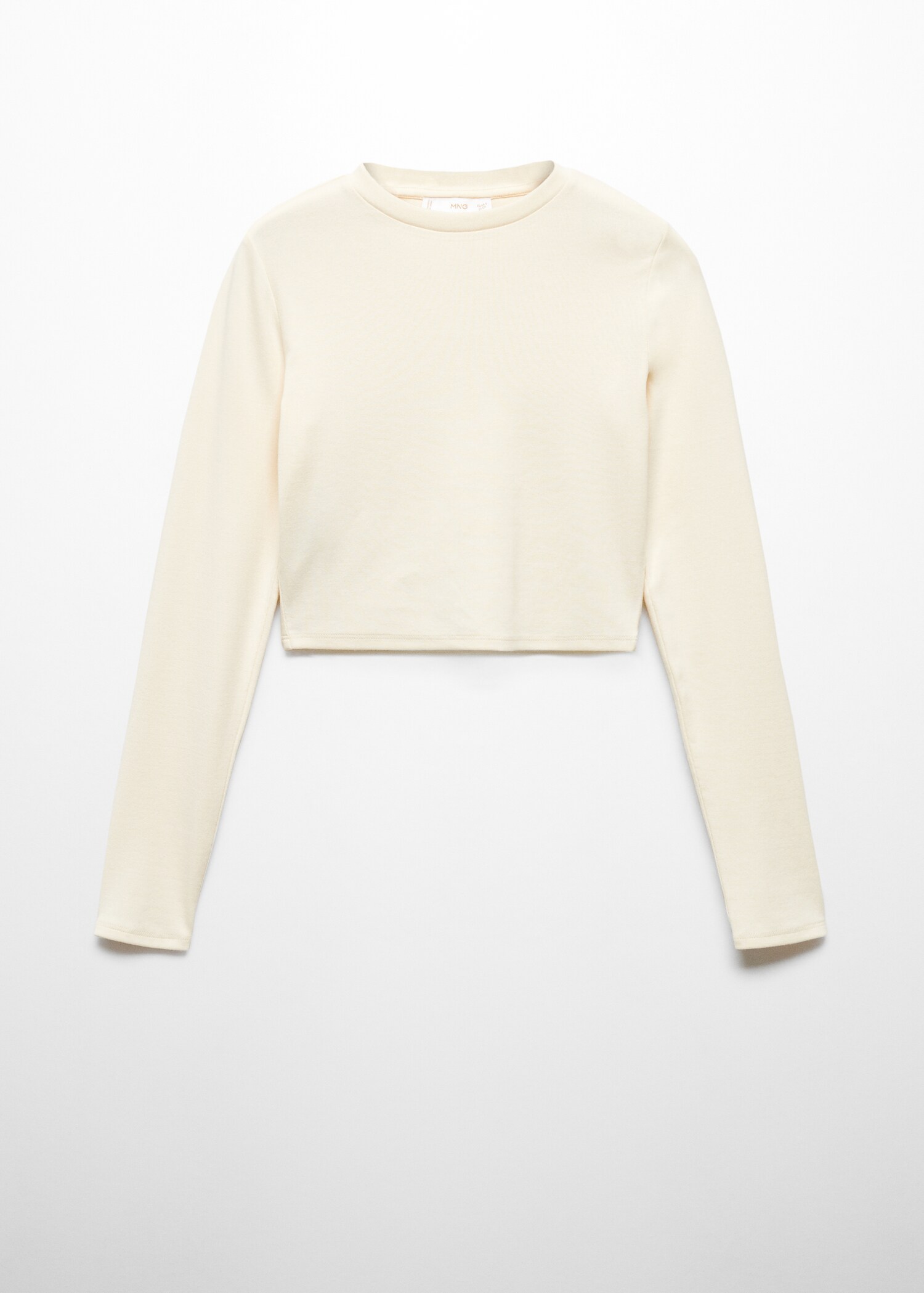 Cropped modal t-shirt - Article without model