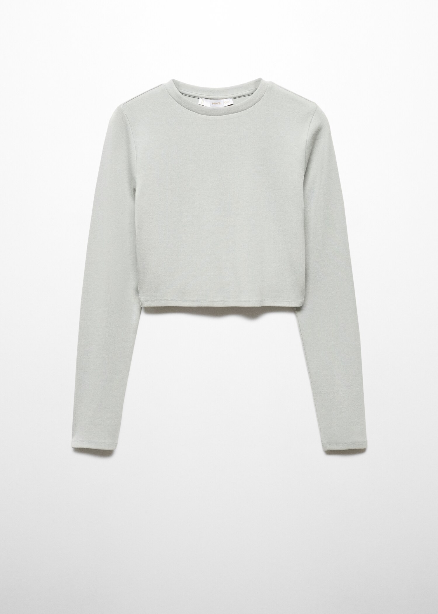 Cropped modal t-shirt - Article without model