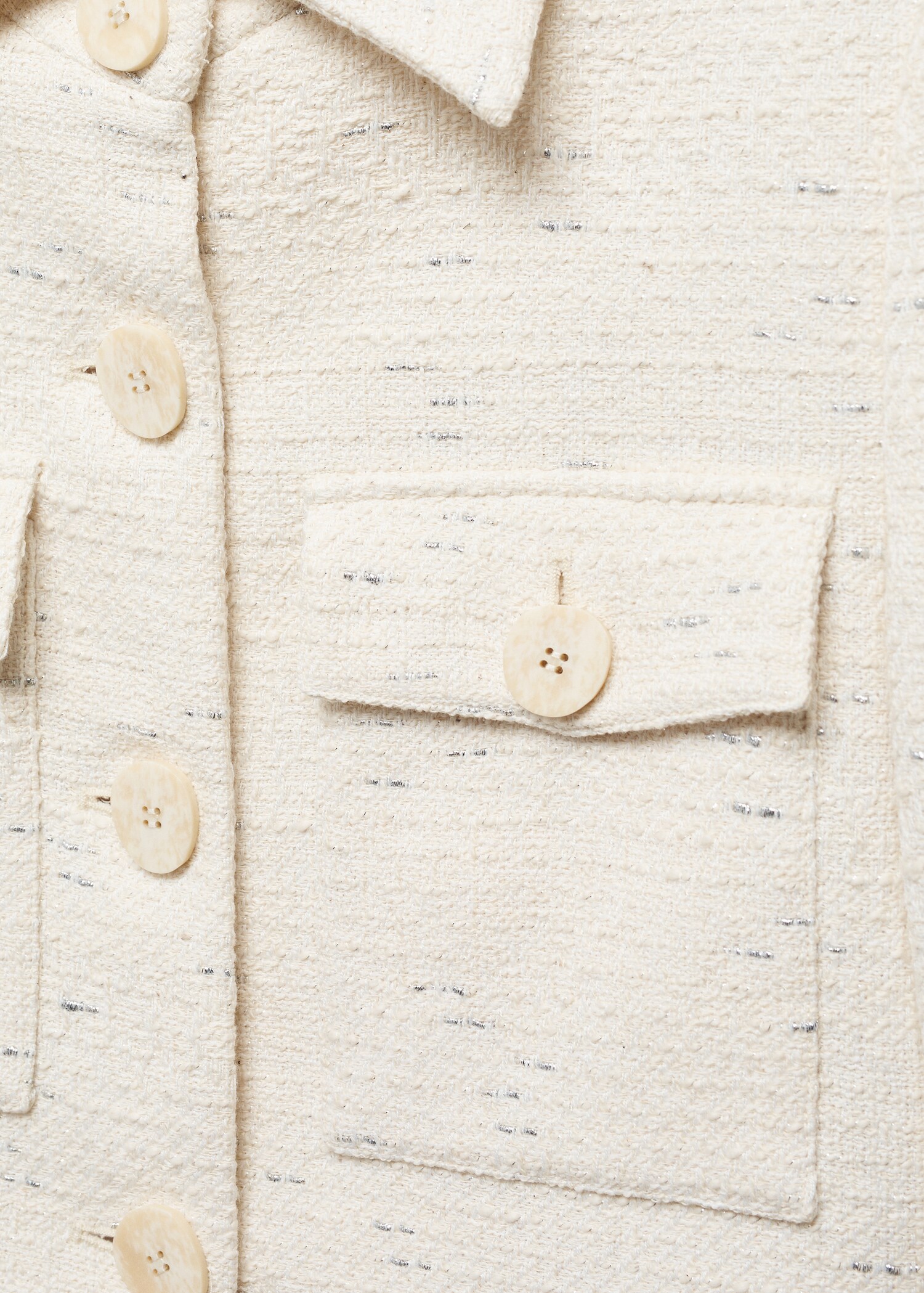 Cropped tweed jacket with pockets - Details of the article 8