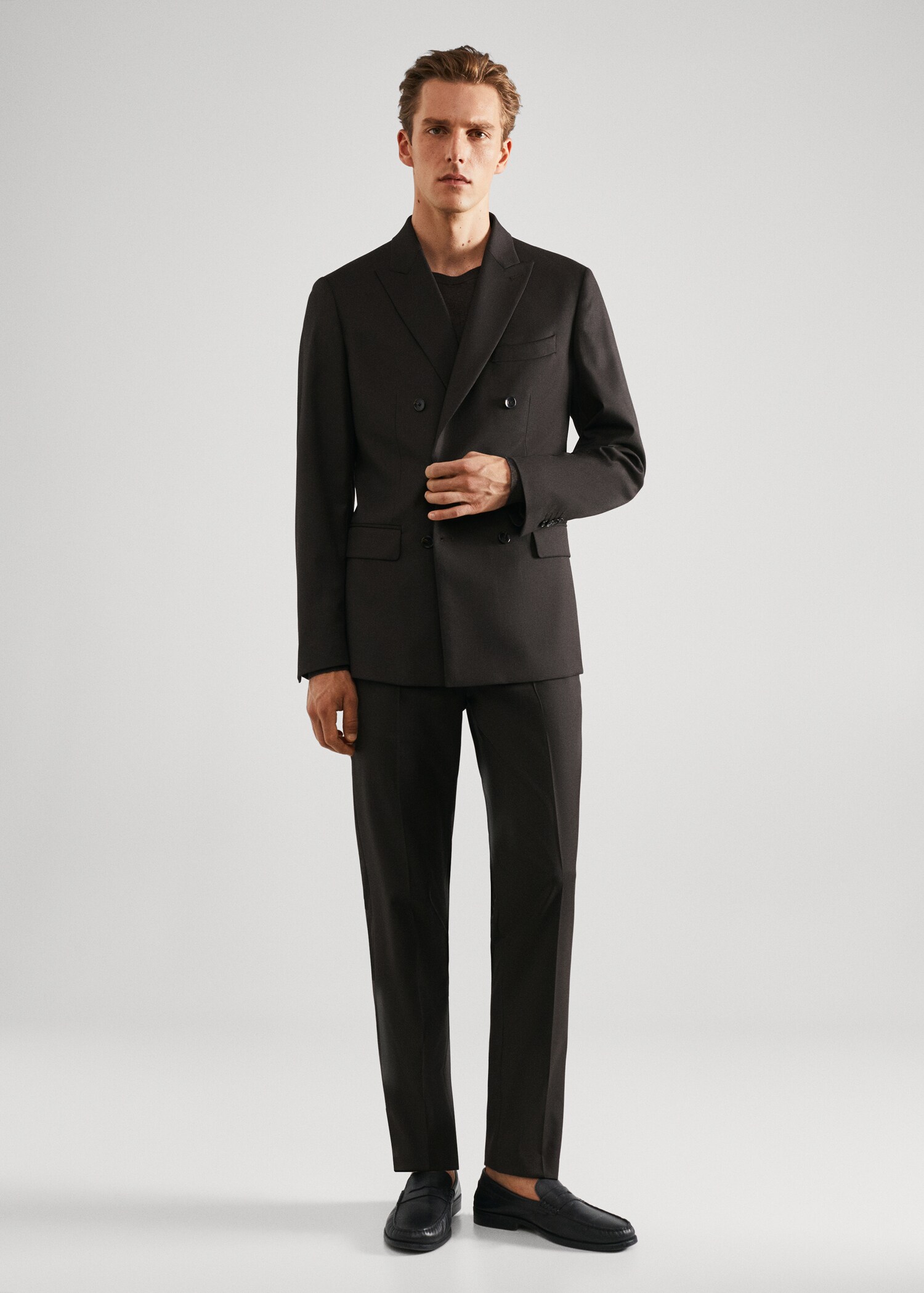 Slim fit suit trousers - Details of the article 4