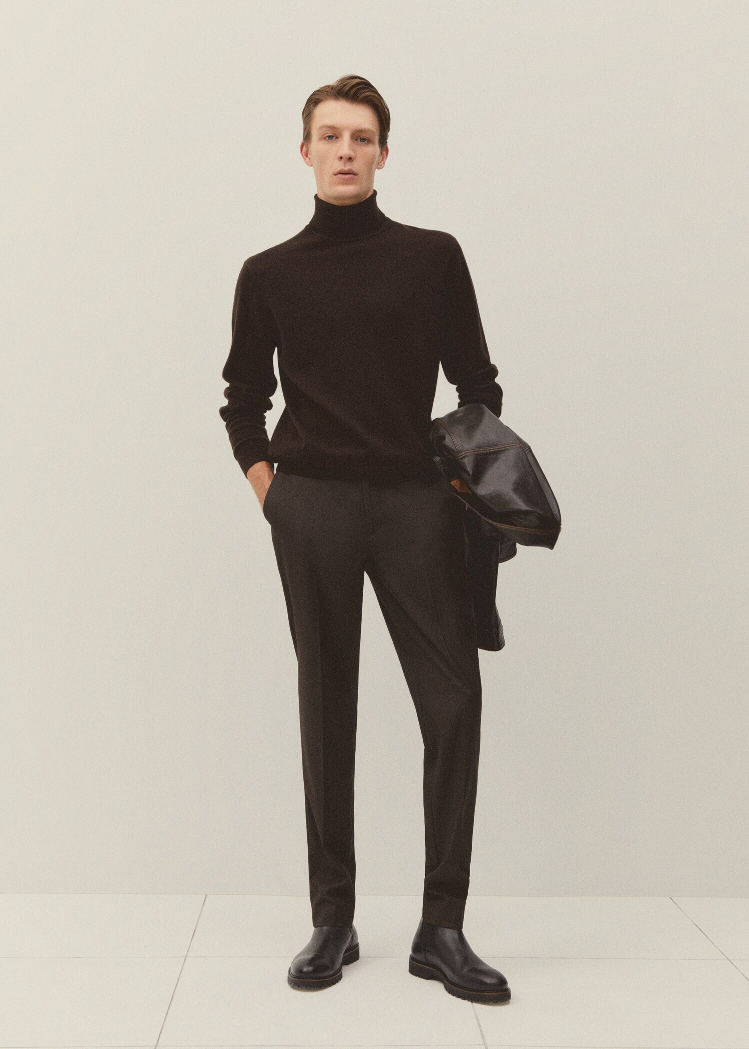 Slim fit suit trousers - Details of the article 5