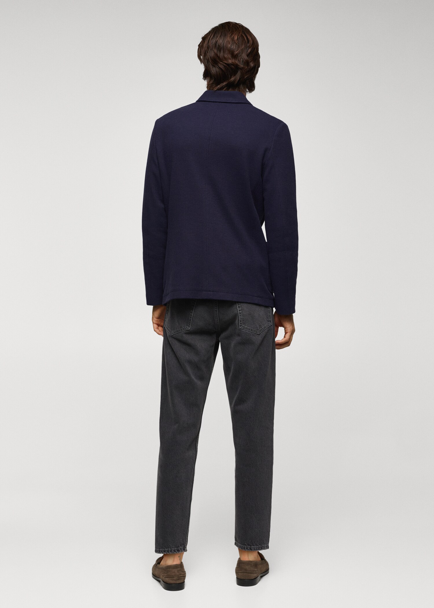 Cotton jacket with pockets - Reverse of the article