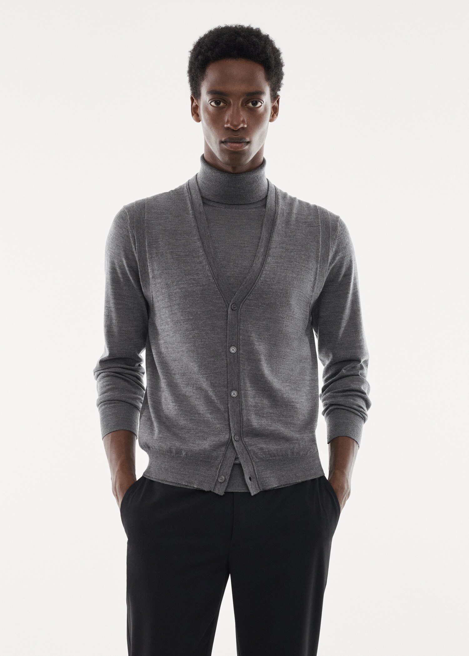 100% merino wool gilet - Medium plane