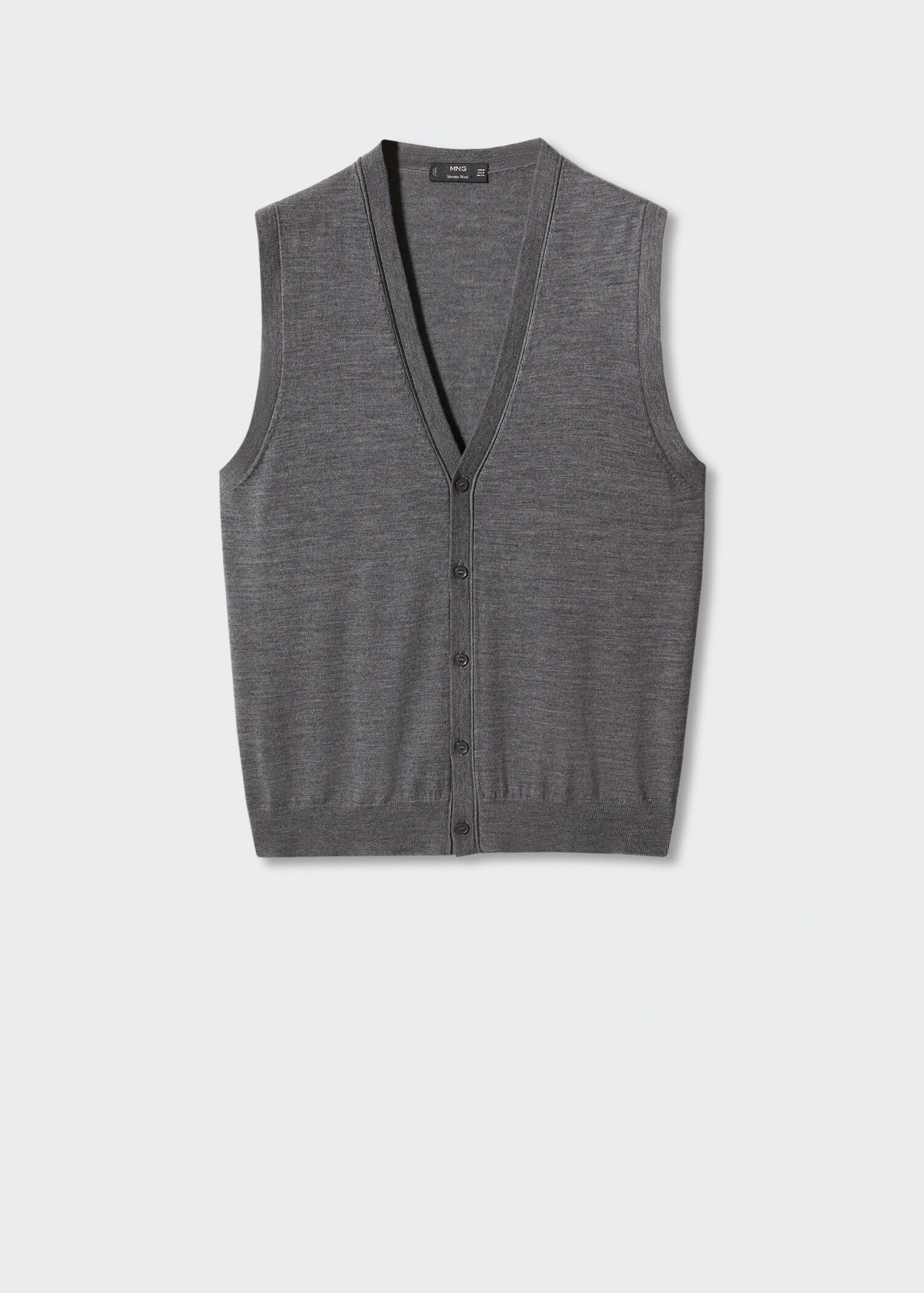 100% merino wool gilet - Article without model