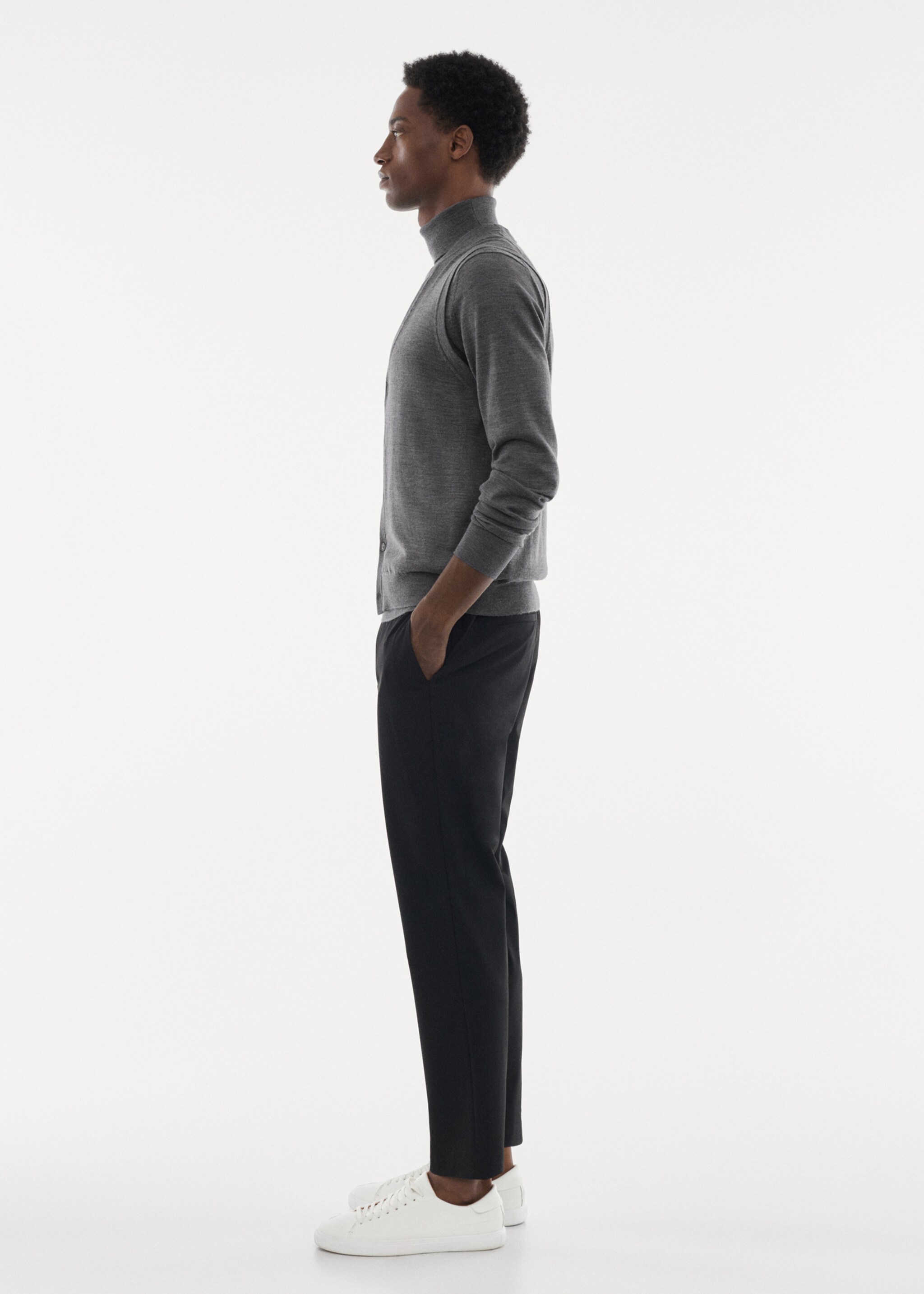 100% merino wool gilet - Details of the article 2