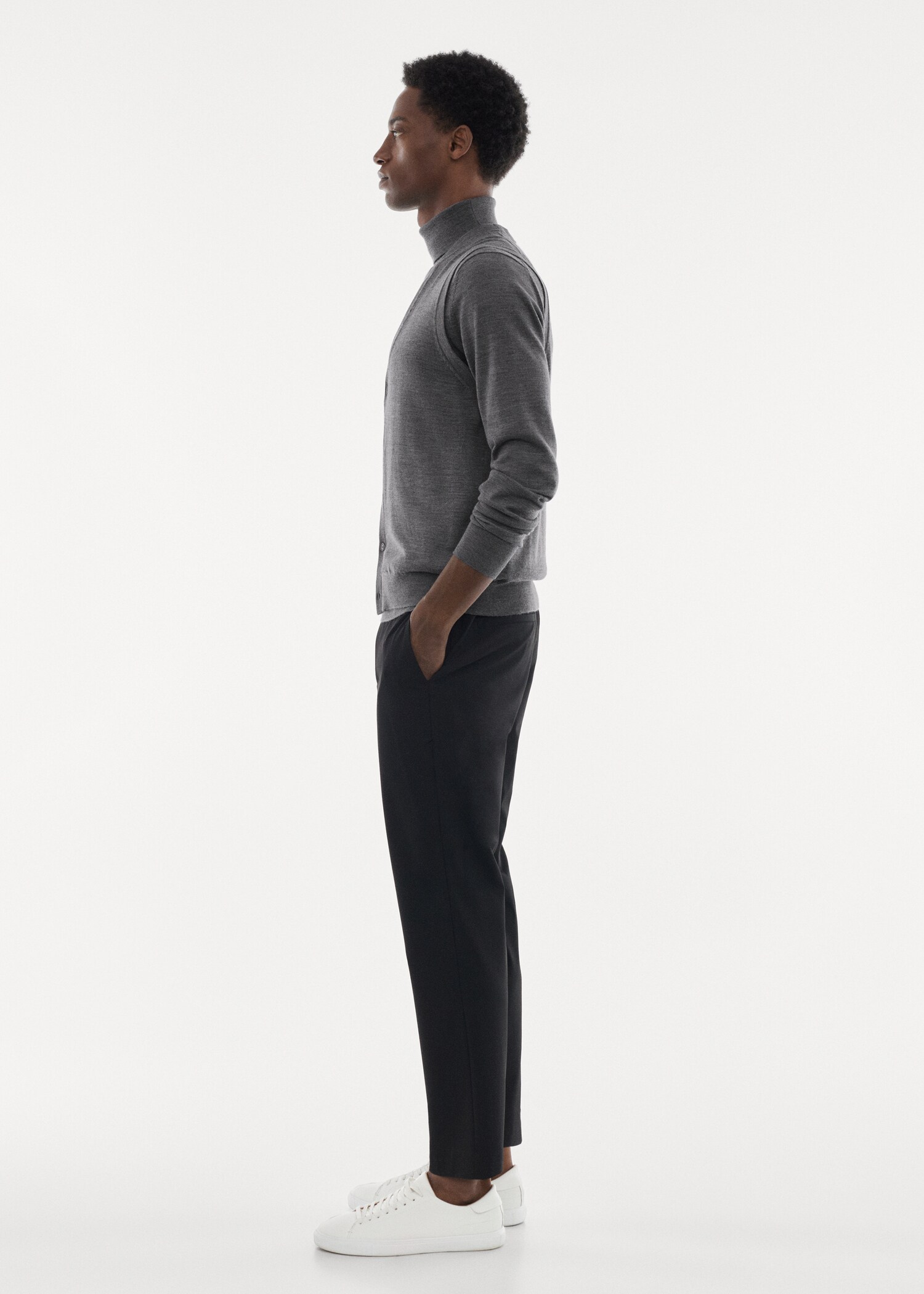 100% merino wool gilet - Details of the article 2