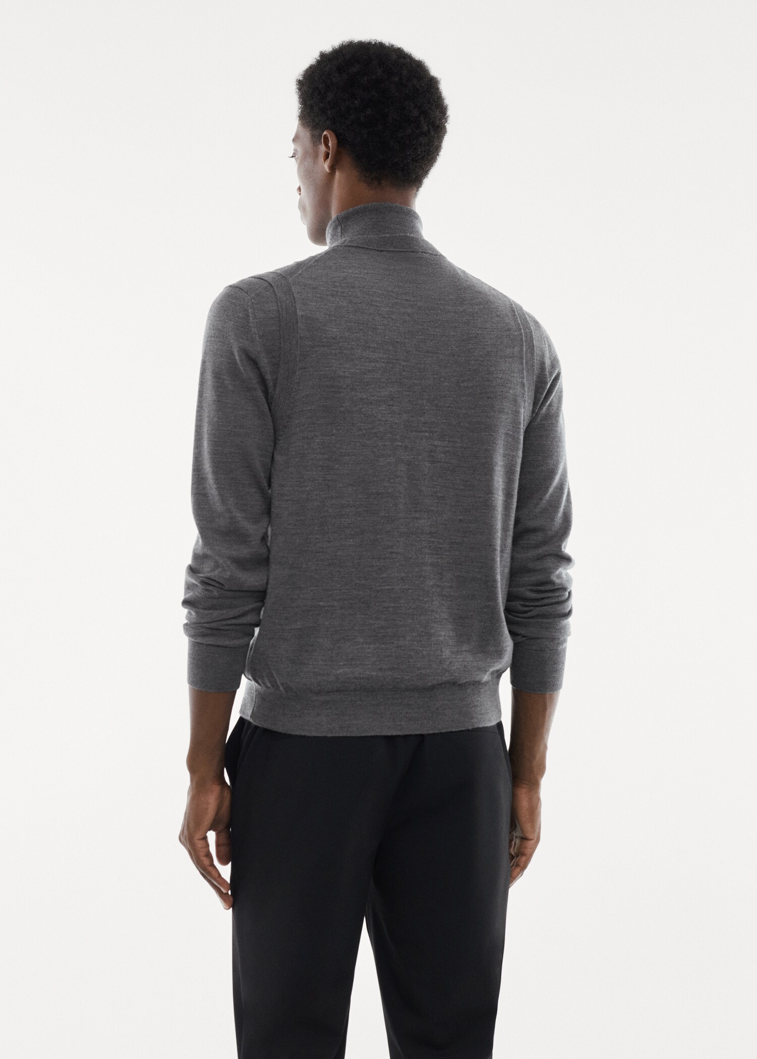 100% merino wool gilet - Reverse of the article