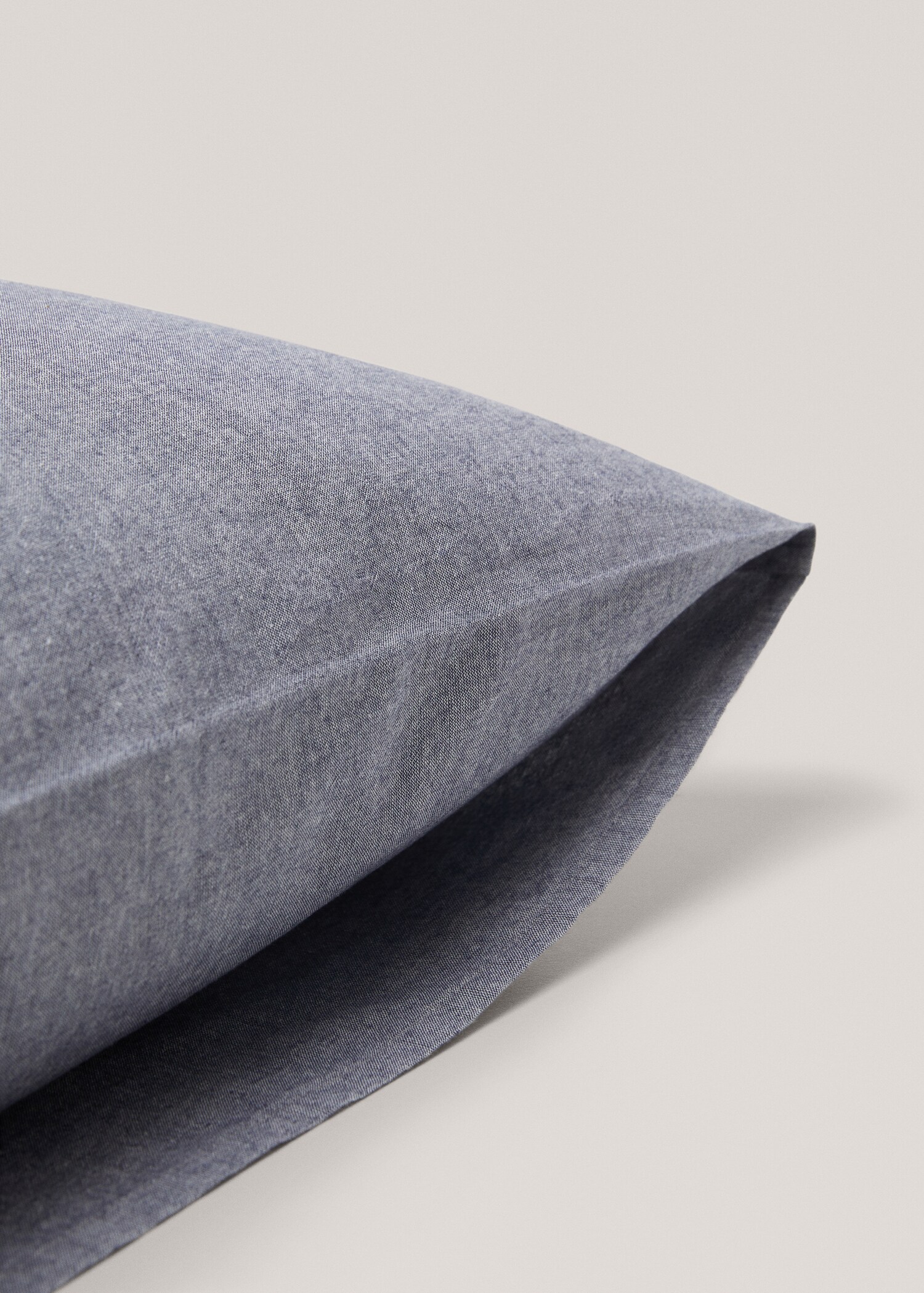 Taie d'oreiller couleur denim 60x60 cm (Lot de 2) - Détail de l'article 1