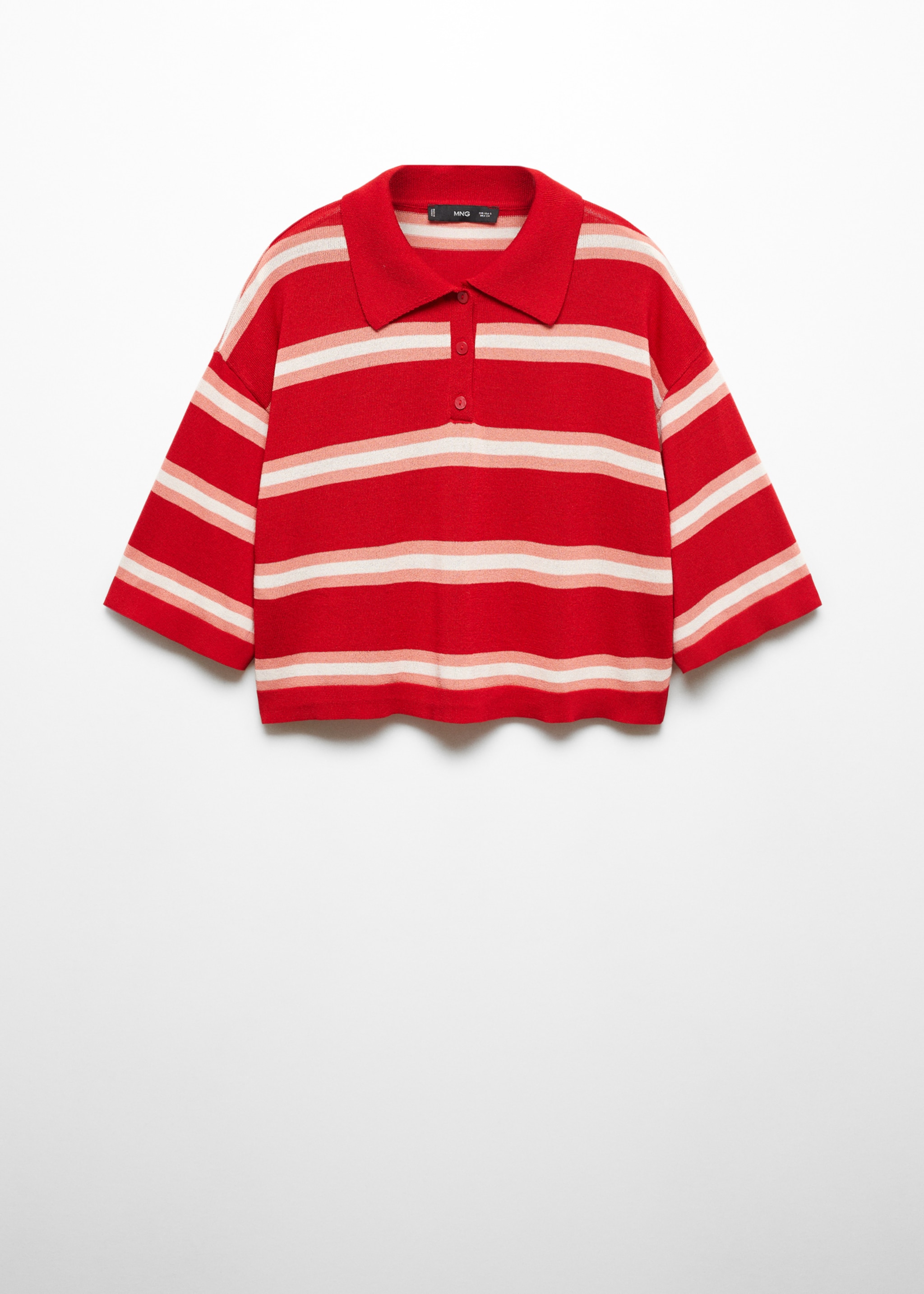 Pull-over crop oversize rayures - Article sans modèle