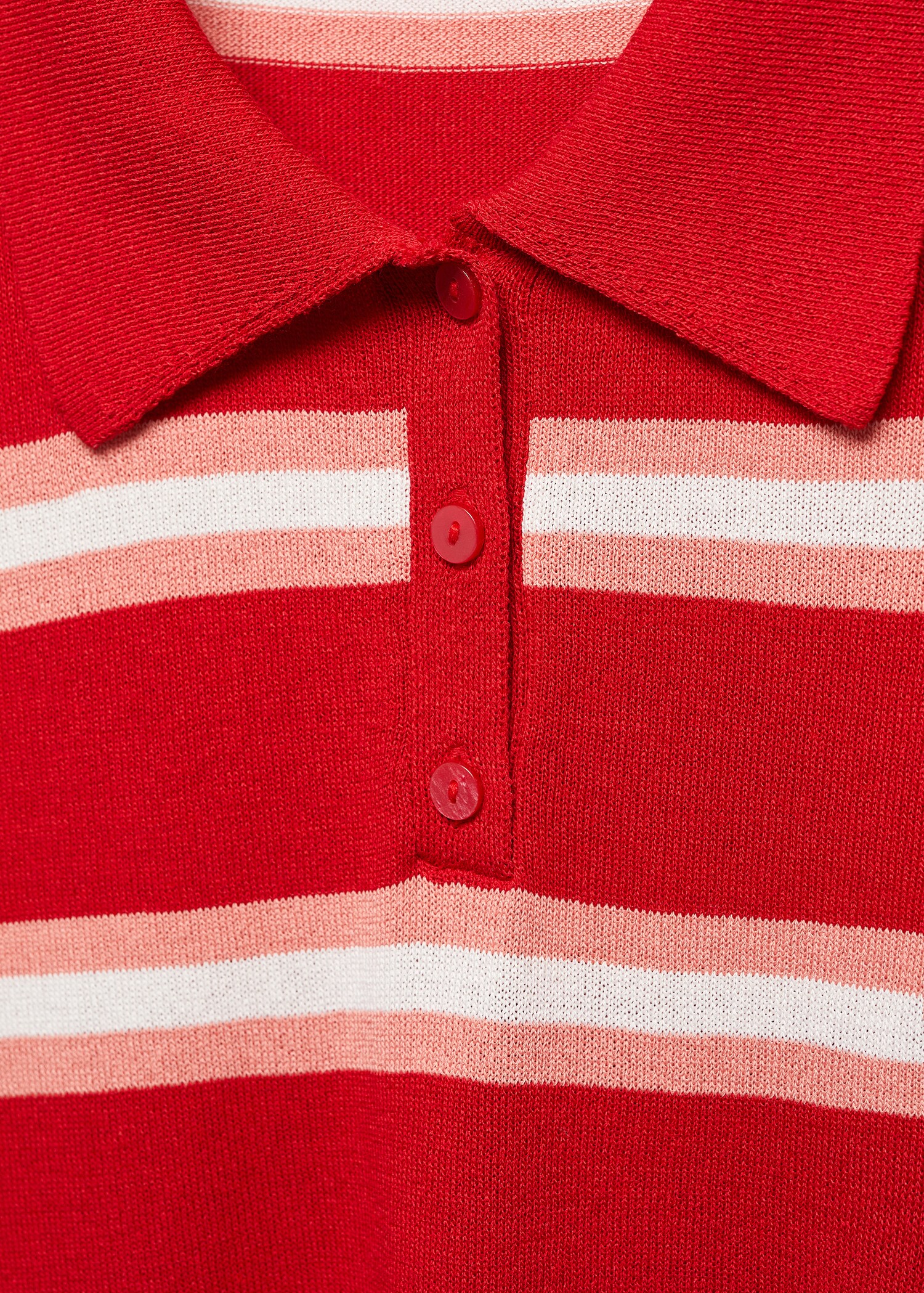 Gestreifter Oversized-Pullover in Cropped-Länge - Detail des Artikels 8