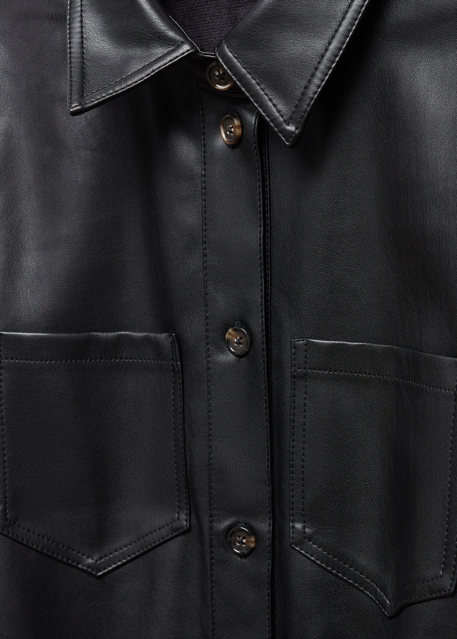 Robe chemisier simili-cuir - Détail de l'article 8