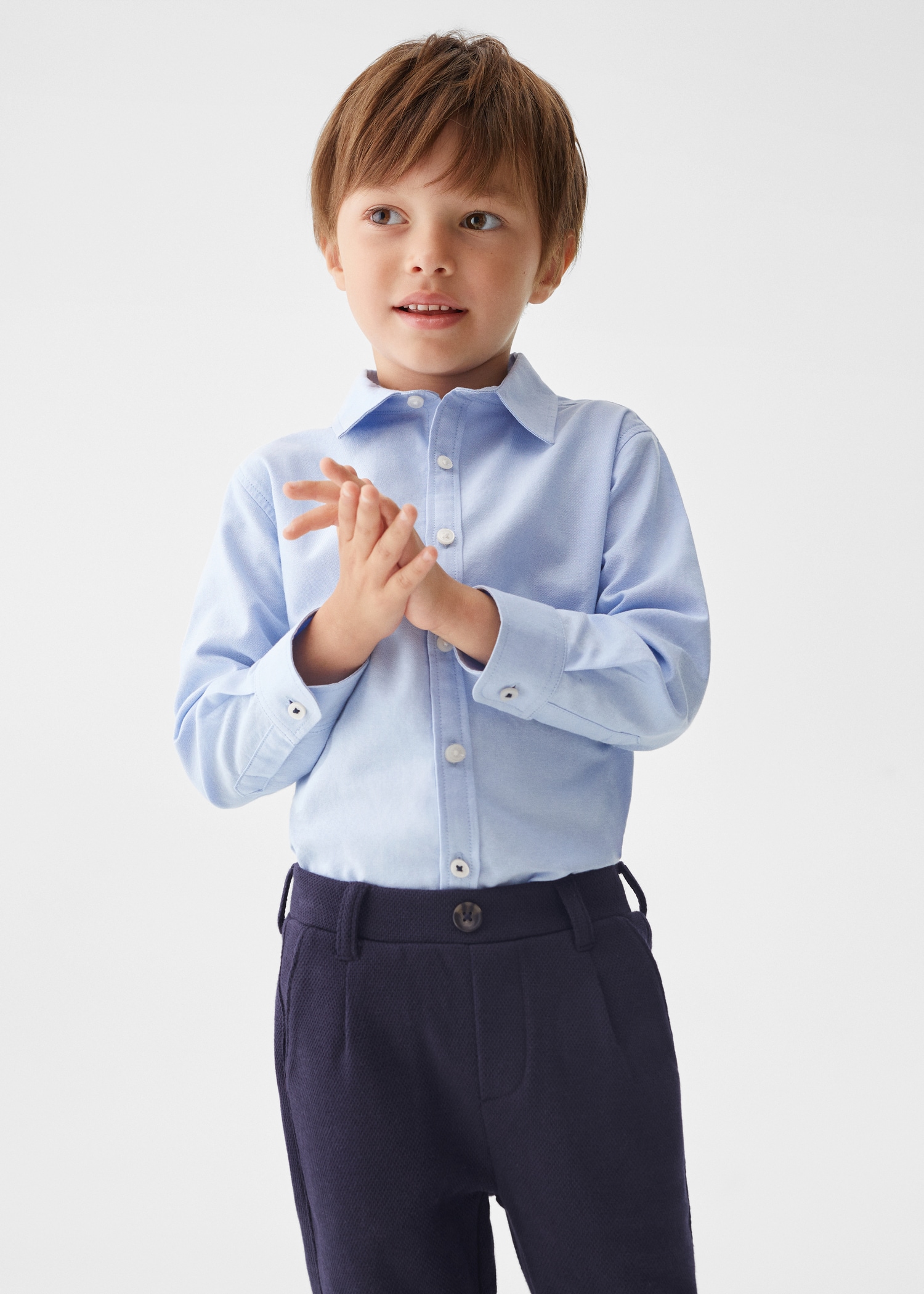 Suit Boys Light Blue Pants Summer Sky 9/12 Months Linen Baby Blue