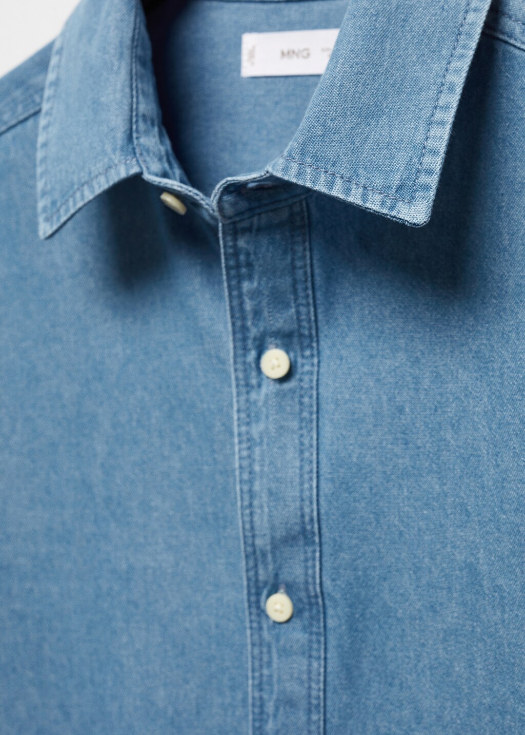 Cotton denim shirt - Teen Boy | MANGO OUTLET USA
