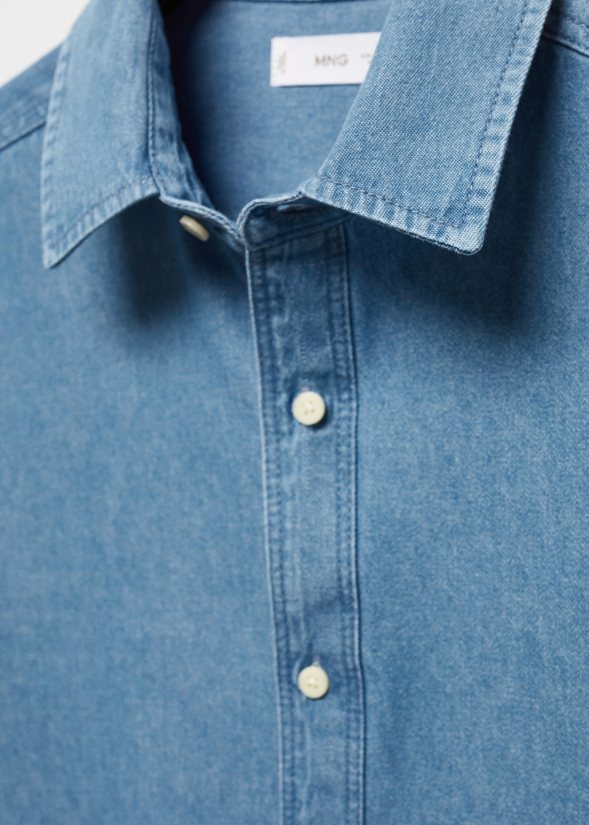 Denimskjorte i bomull - Artikkeldetalj 8