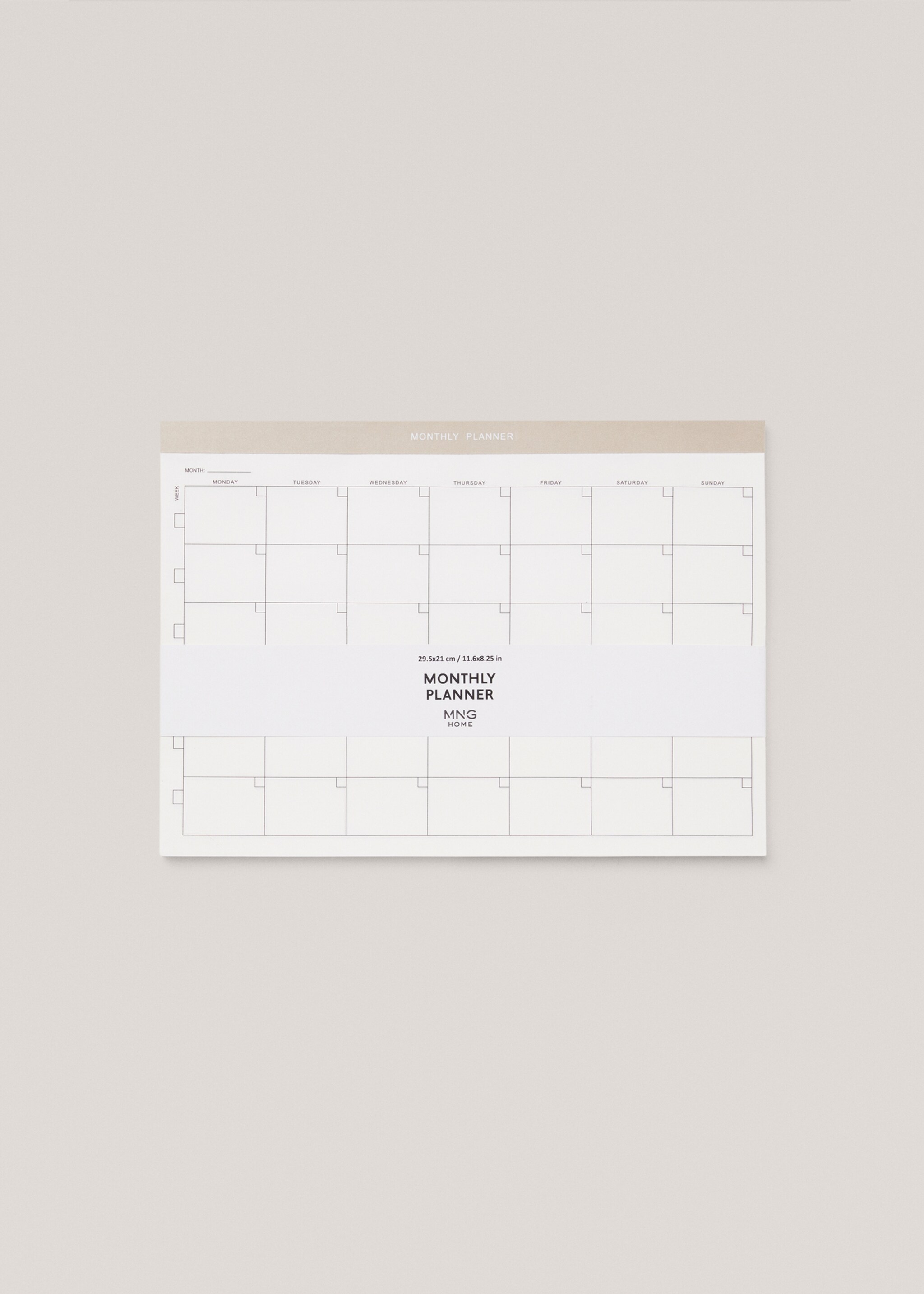 Monthly planner - Article without model