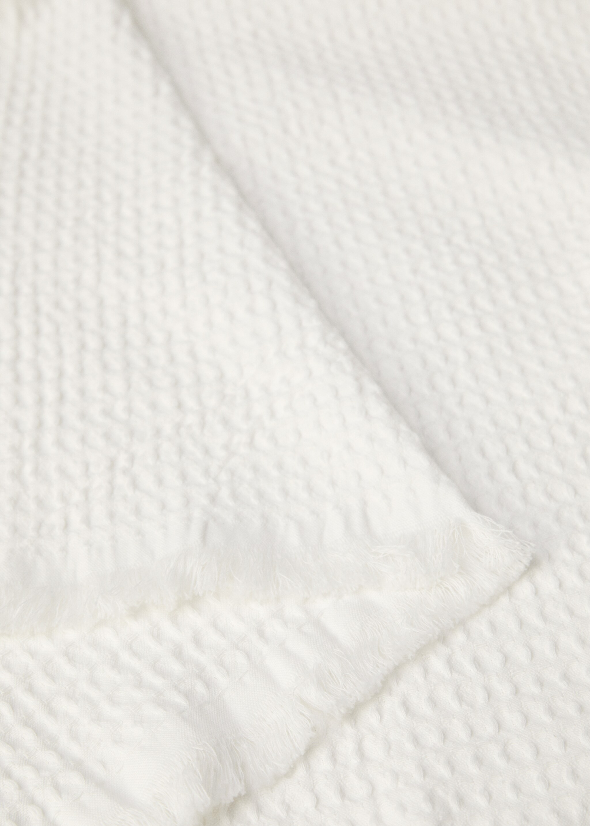 Texturierte Decke aus 100 % Baumwolle - Detail des Artikels 1
