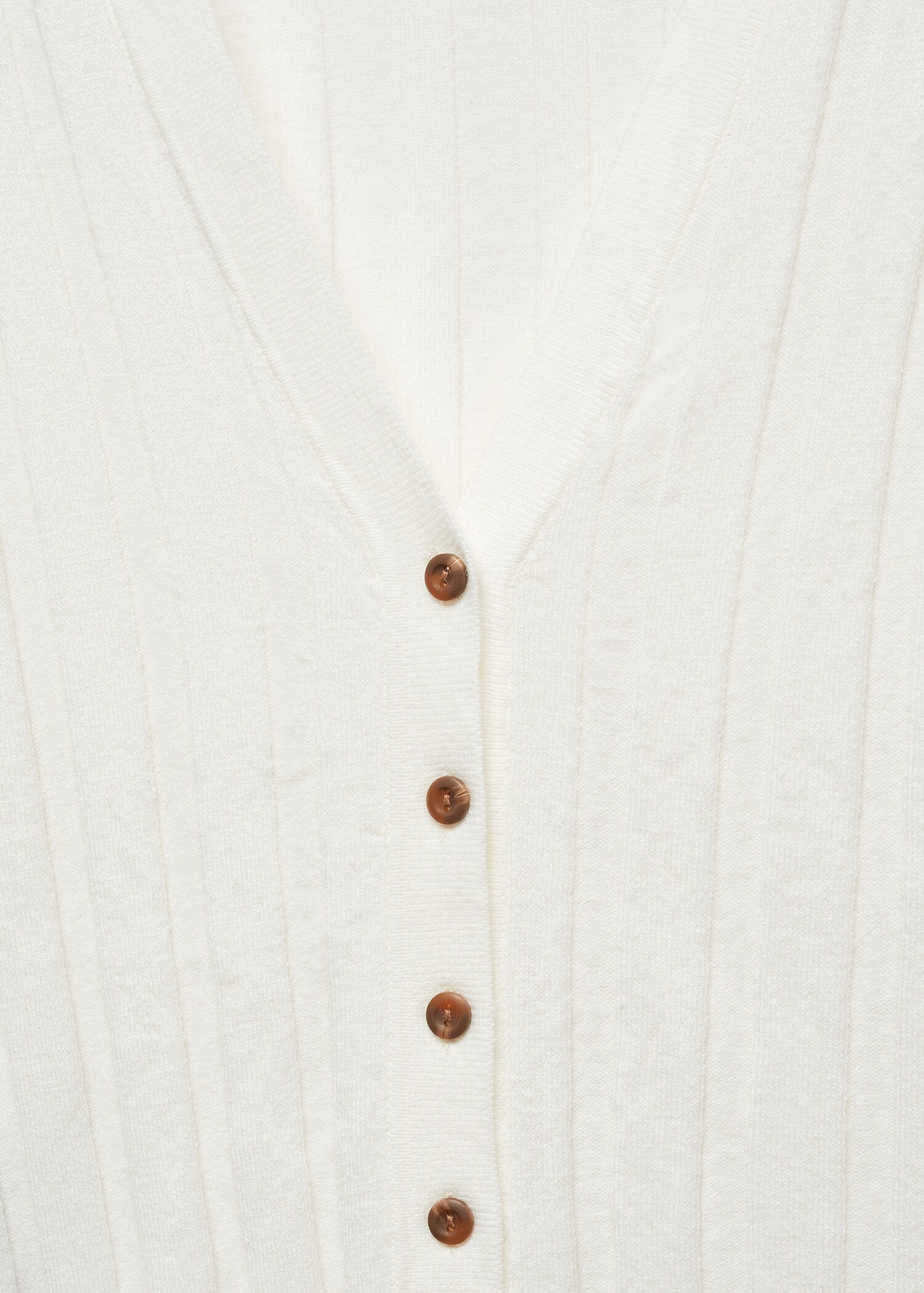 Buttoned ribbed cardigan - Details of the article 8