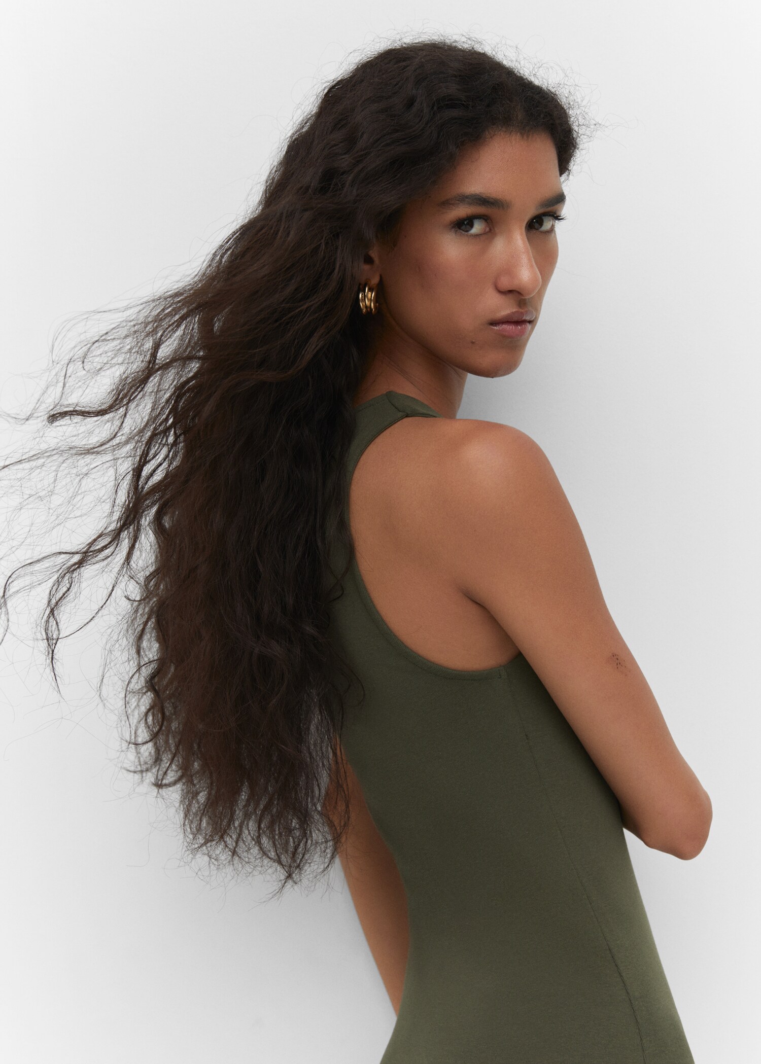 Cotton midi dress - Details of the article 2