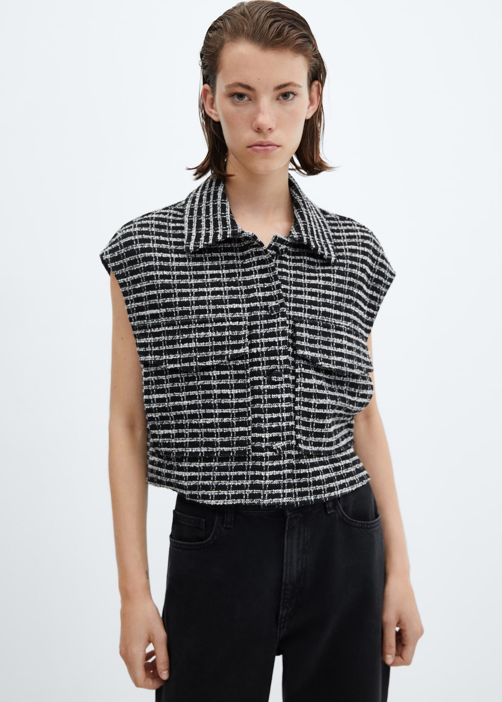 Chaleco tweed outlet
