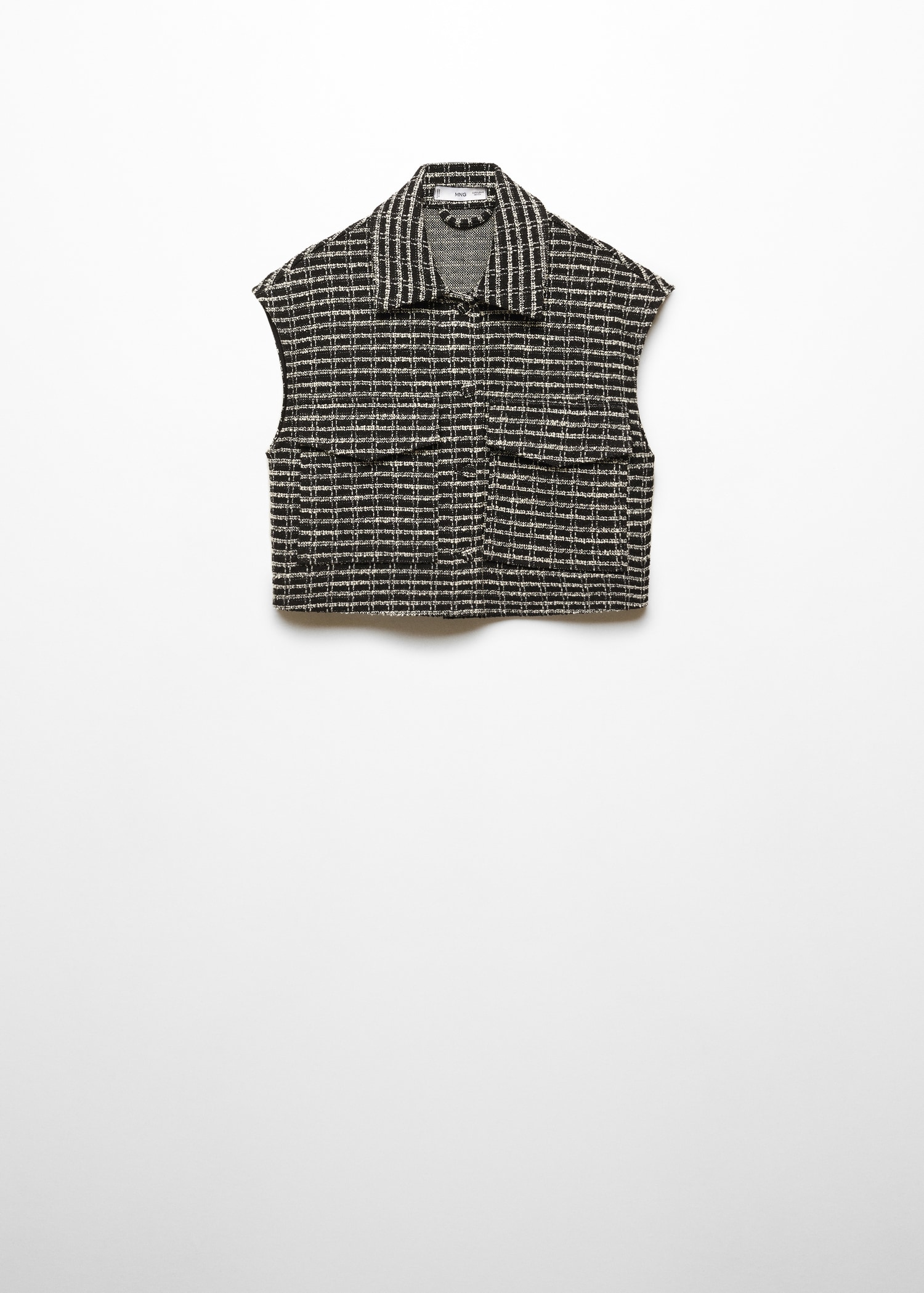 Oversized tweed  gilet - Article without model