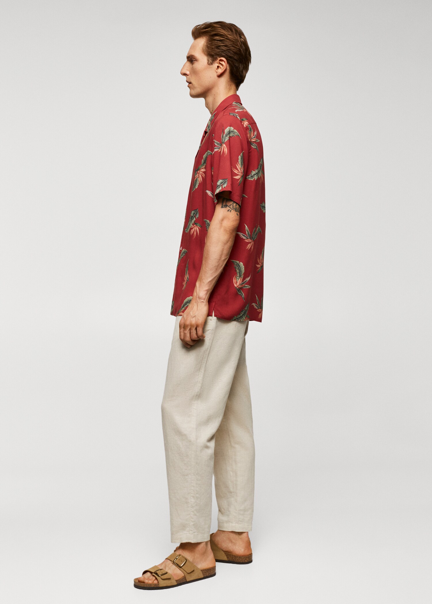 Regular-fit Hawaiian-print shirt - Details of the article 2