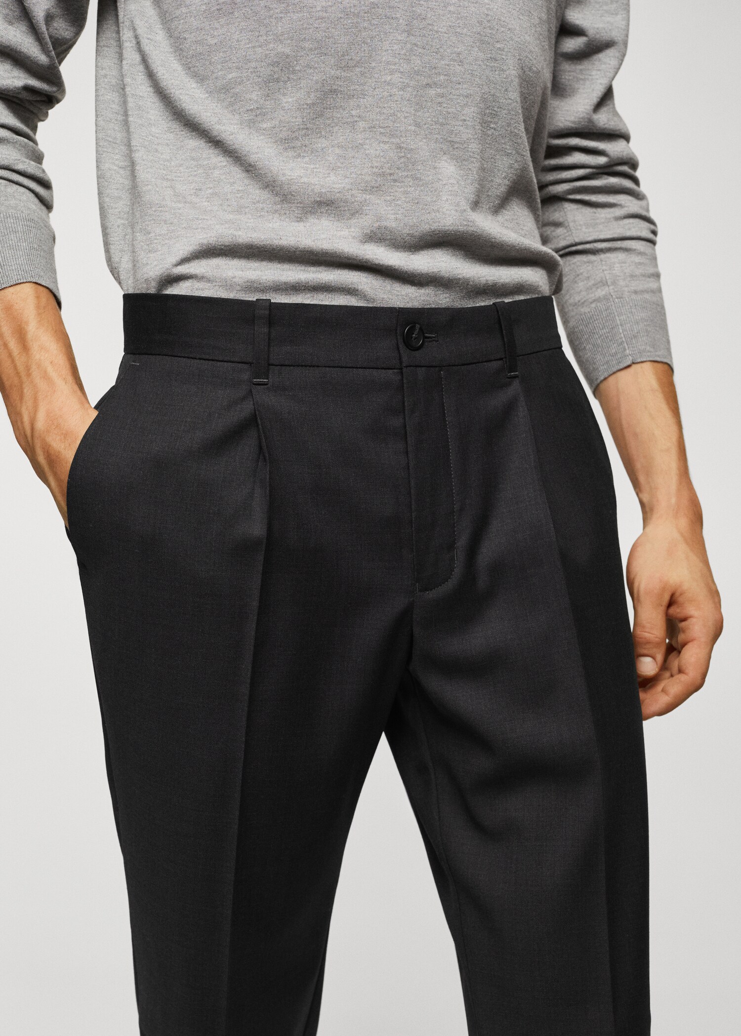 Pantalon pinces laine vierge - Détail de l'article 1