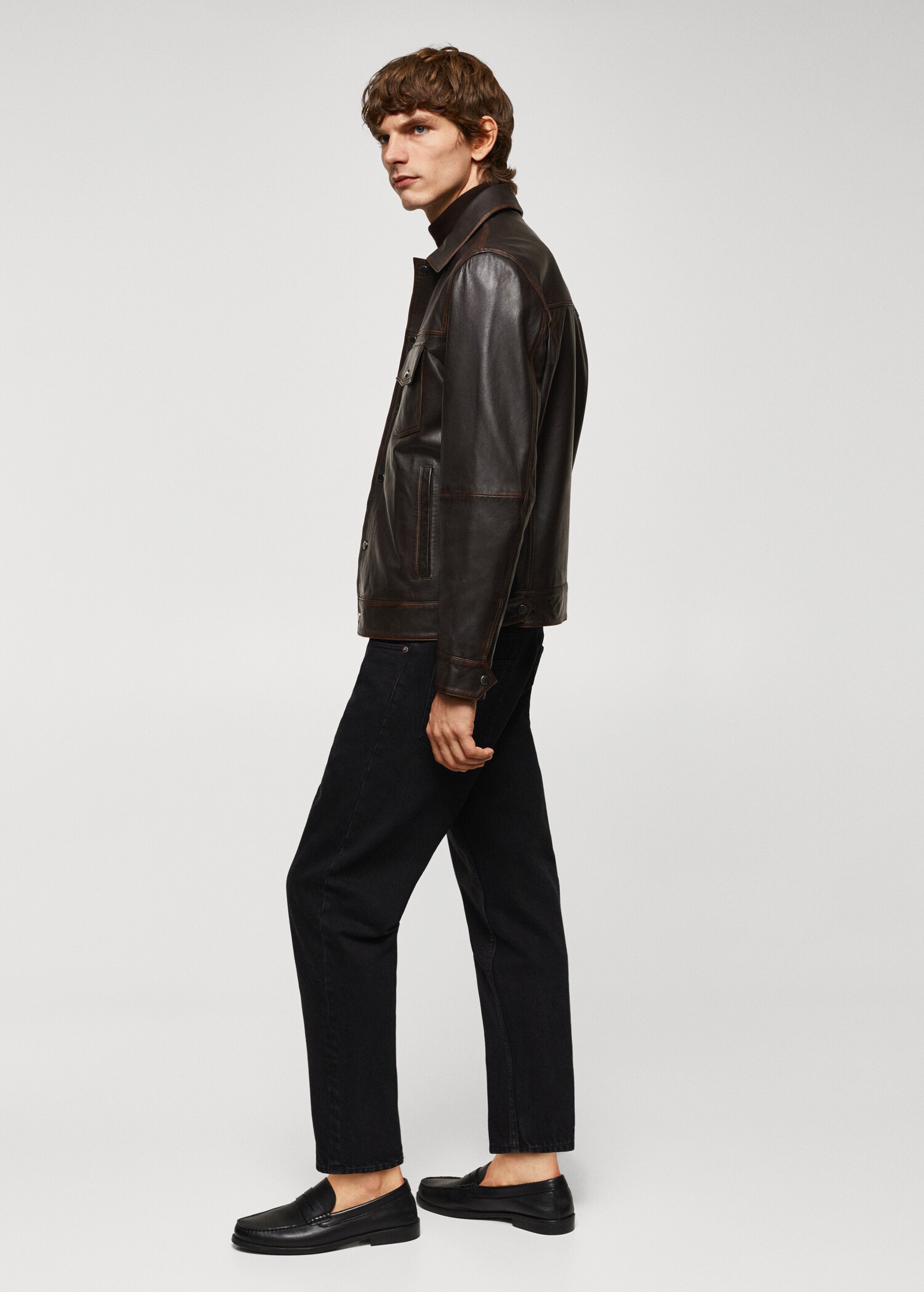 Lederjacke im Used-Look - Detail des Artikels 2